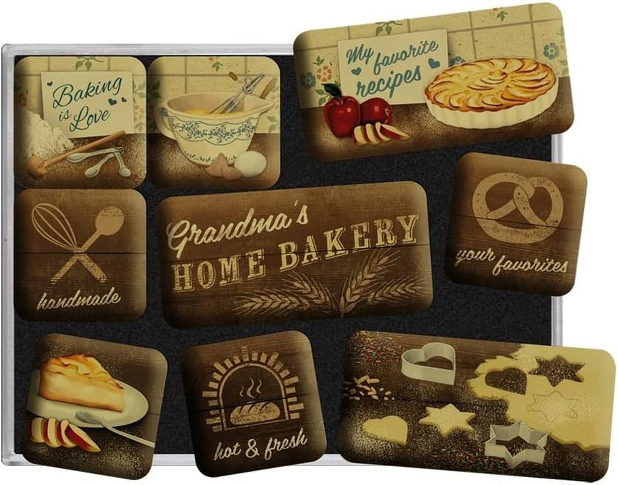 Nostalgic-Art Magnet 9tlg. Magnetset - Home Bakery