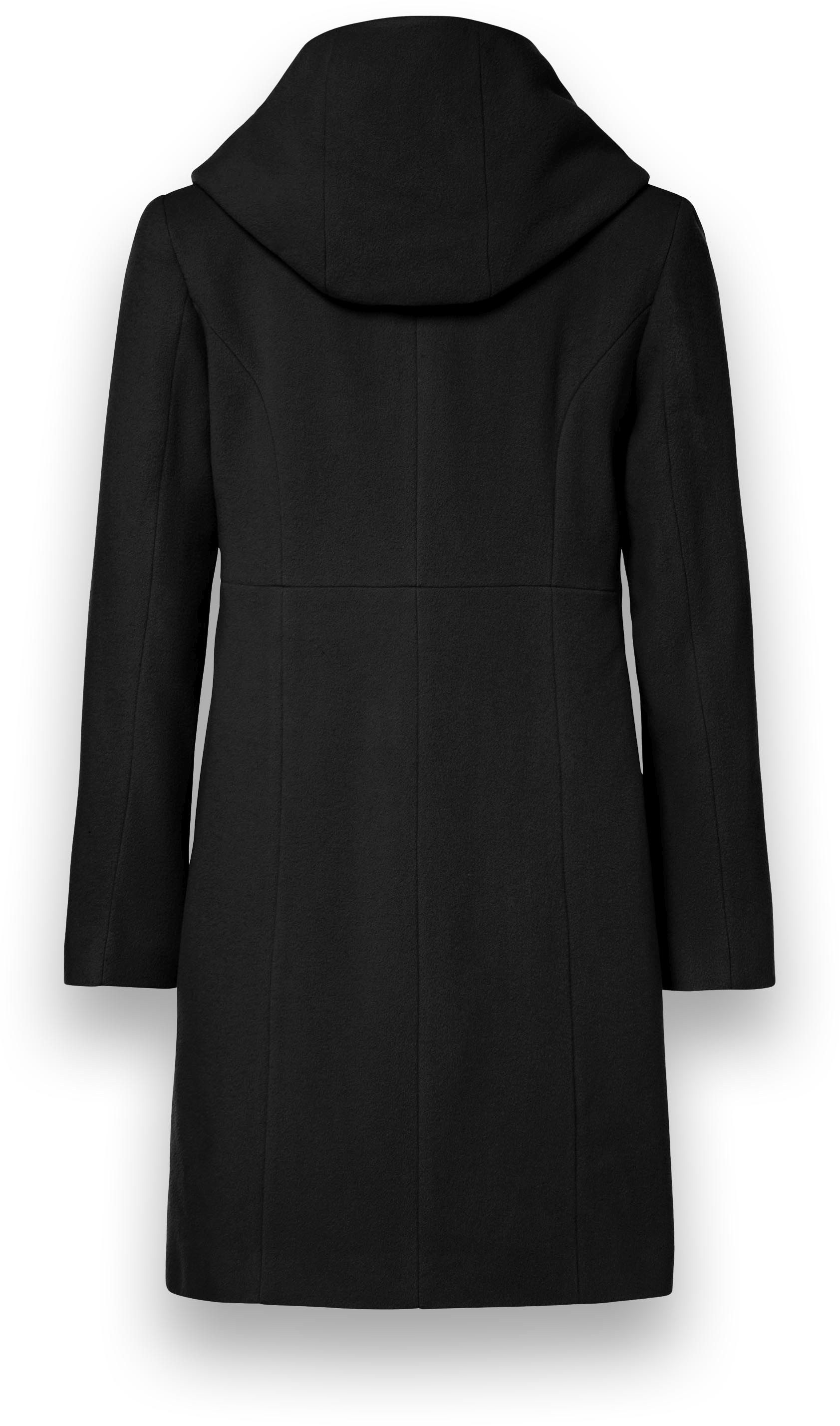 Milo Wintermantel Bella (Wollmischung, mit Kapuze) schwarz Damen günstig online kaufen