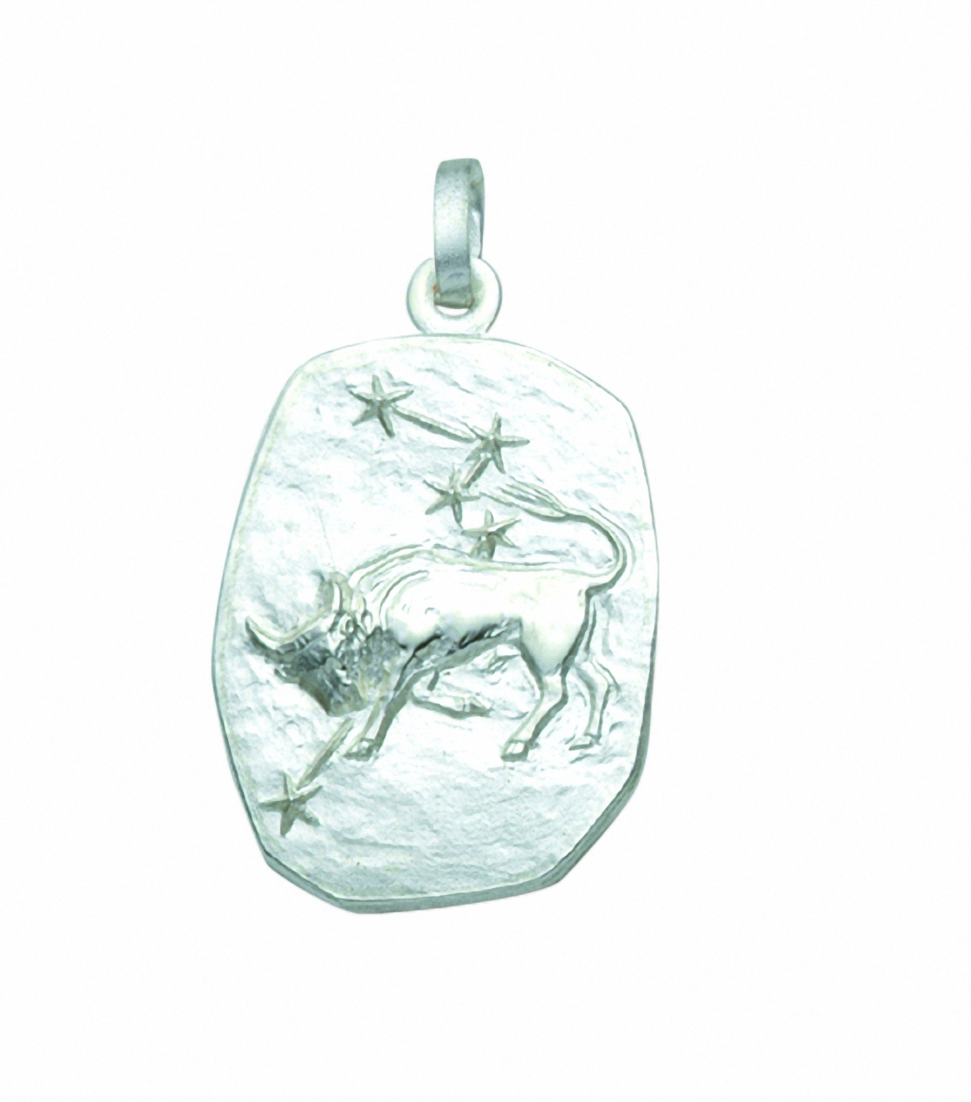 Kettenanhänger Damen & Herren 925 Silber Sternzeichen Anhänger Stier