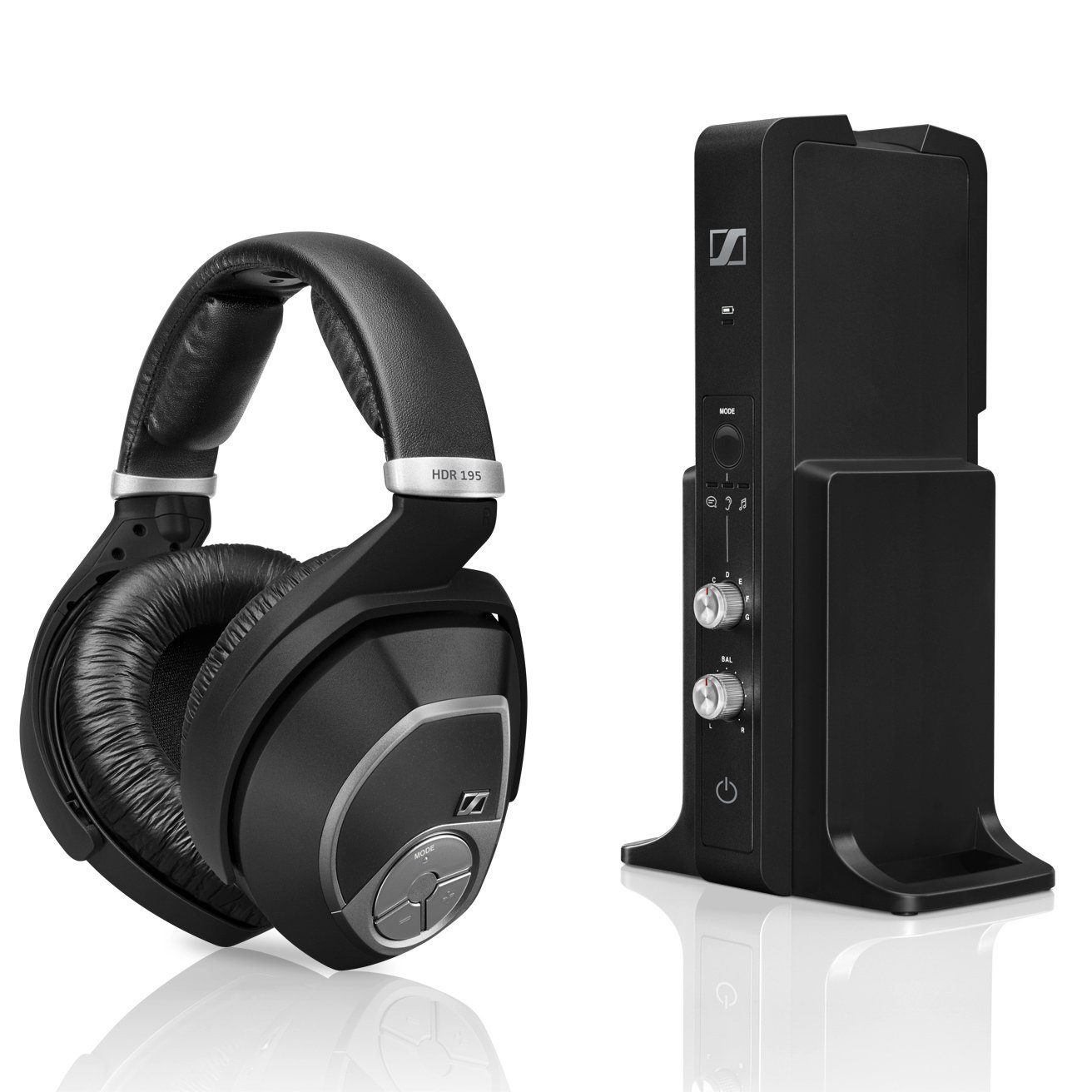 Sennheiser RS 195-U Funk-Kopfhörer (Sprachverständlichkeitsfunktion, Kabelgebunden)