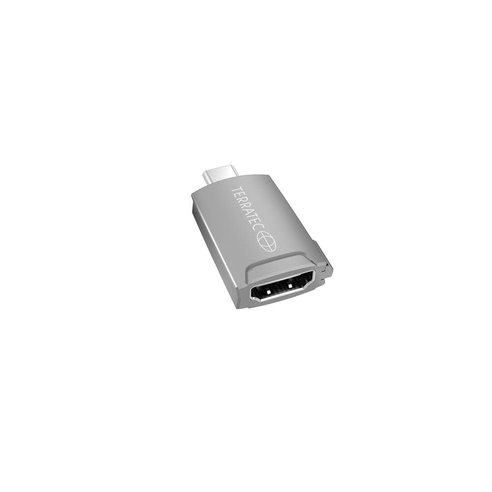 Terratec CONNECT C12 Computer-Adapter USB-C zu HDMI, für Notebook, Smartphone und Tablet, Anschluss an Bildschirm