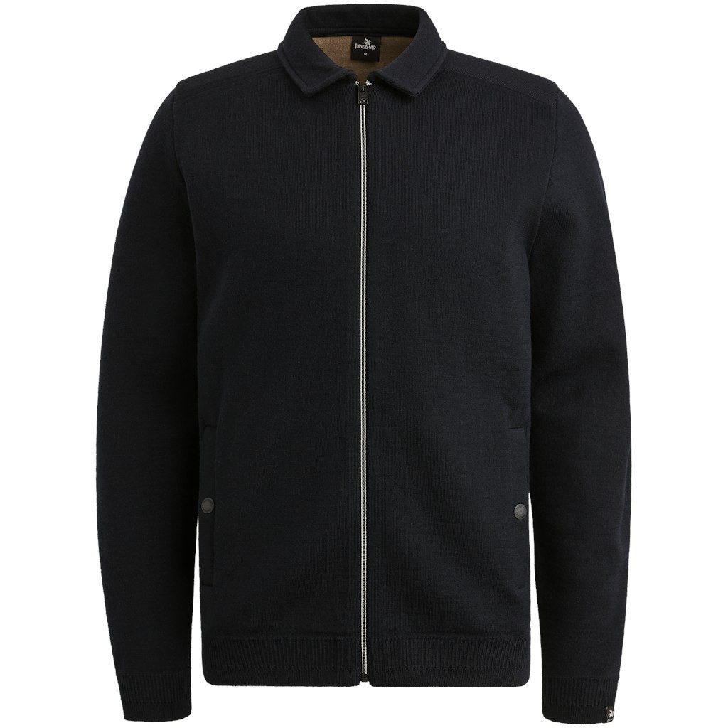 Strickjacke Zip jacket wool blend bonded