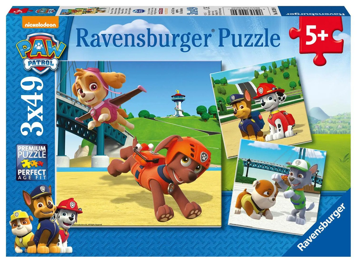 Puzzle Team auf 4 Pfoten. Puzzle 3 x 49 Teile