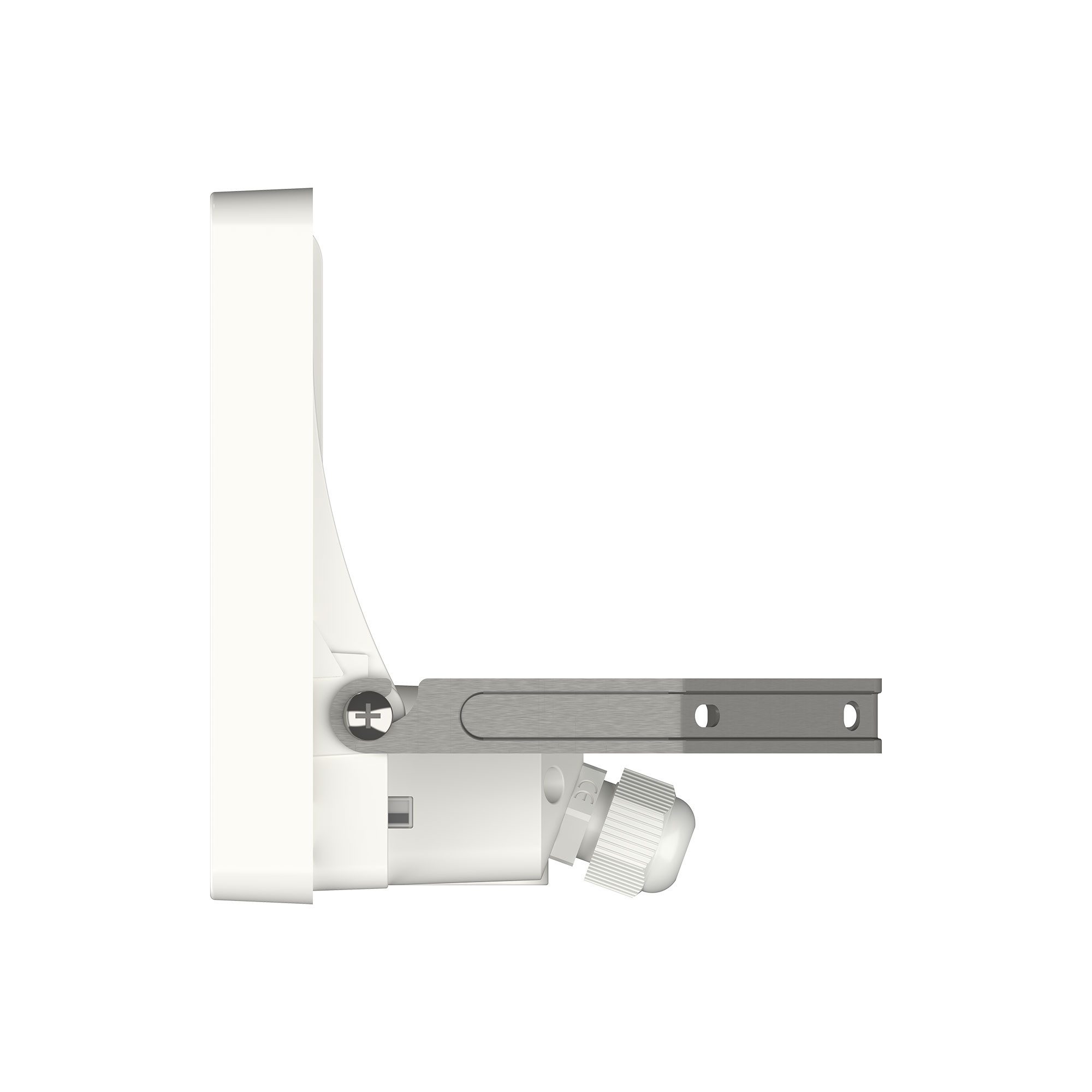 theben LED Flutlichtstrahler theLeda B50 dual WH, 50W LED Außenstrahler, 6900lm, 3000K/4000K umschaltbar, IP65