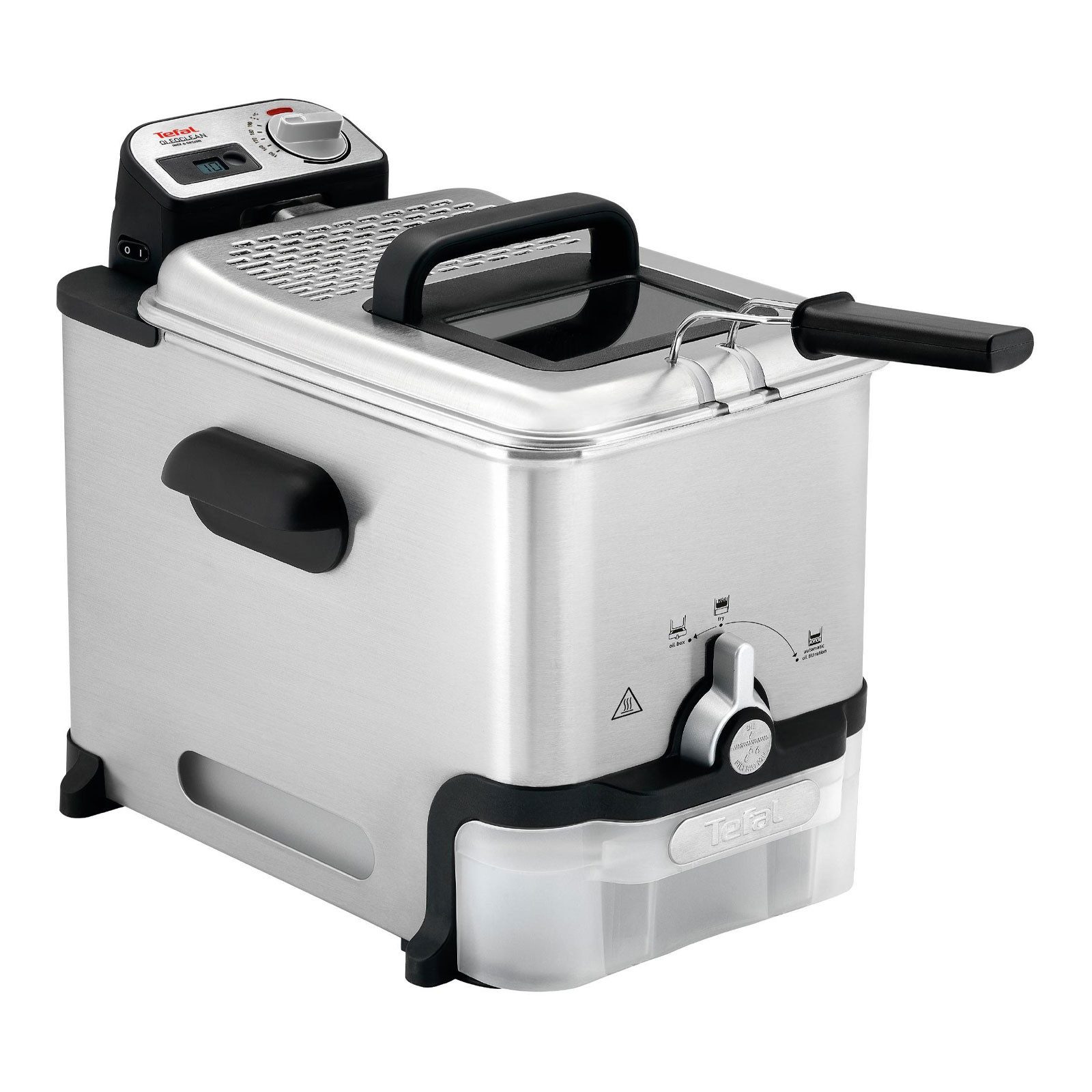 Tefal Fritteuse FR8041, Öl-Filter, Semiprofessionelle Fritteuse, Oleoclean-Technologie