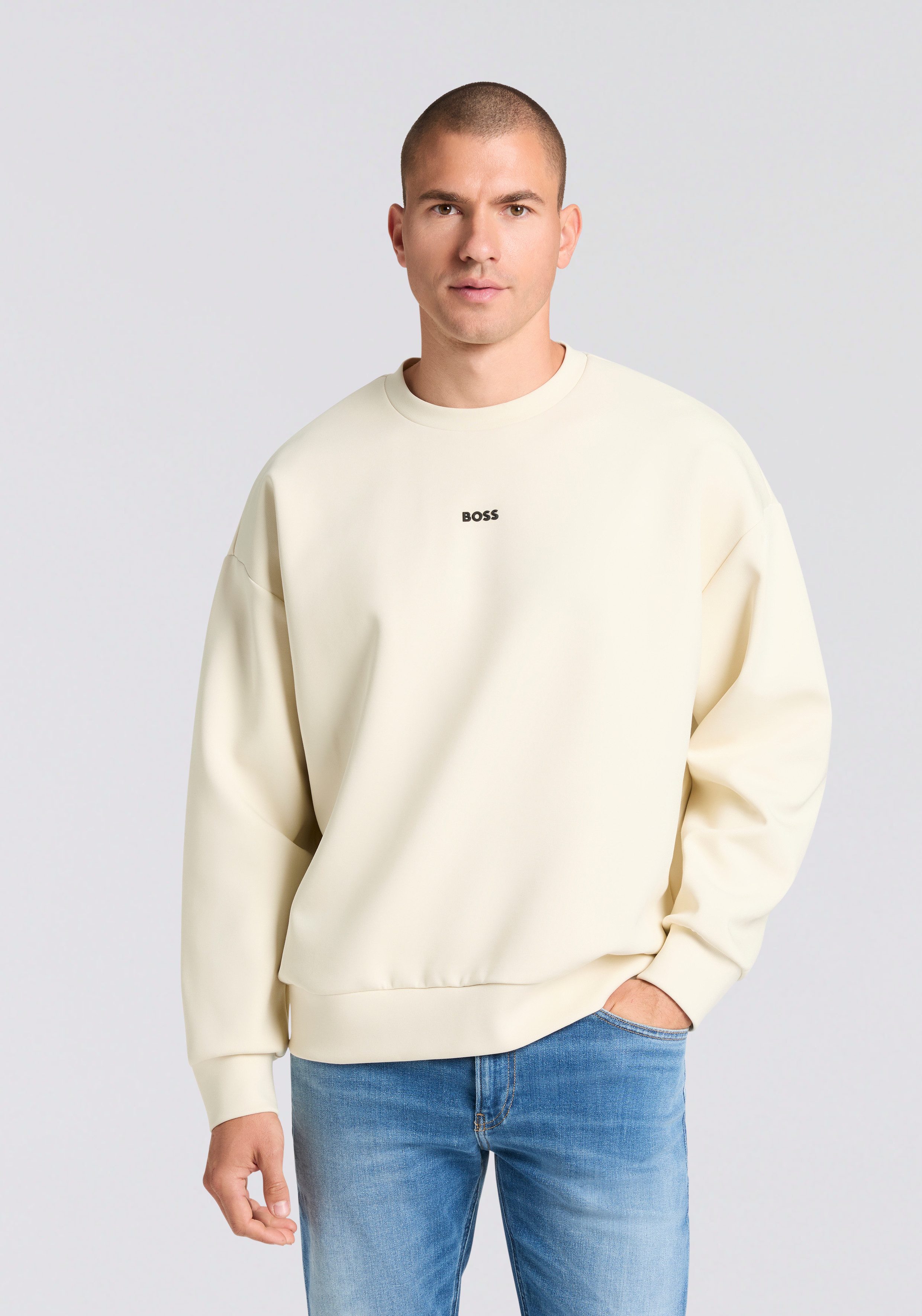 BOSS GREEN Sweatshirt Stenson oversize fit, Rundhalsausschnitt günstig online kaufen
