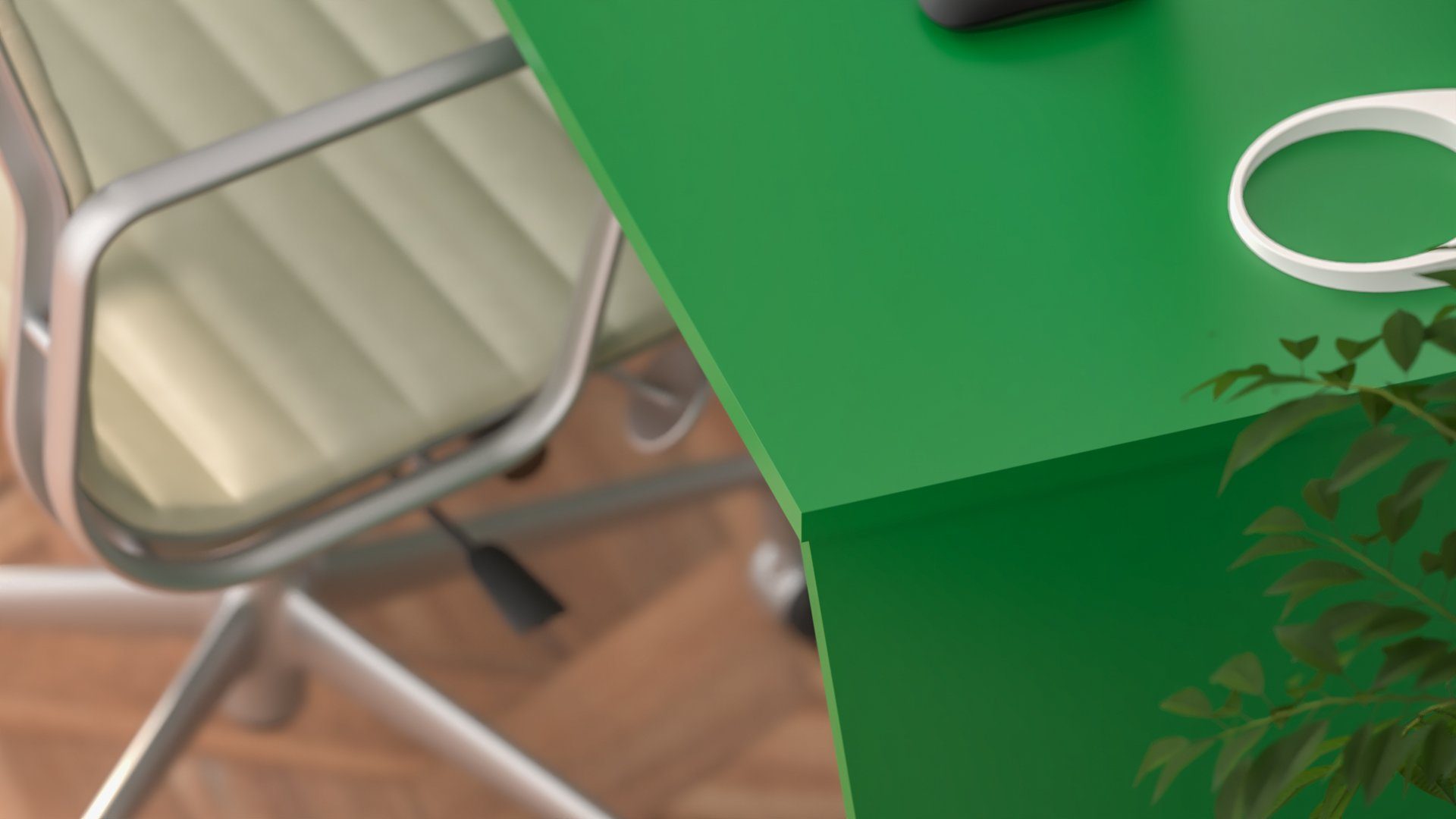 Siblo Schreibtisch Schreibtisch Schublade) (Bunter mit Grün Kinderschreibtisch bunter Carol Carol Tischplatte ohne