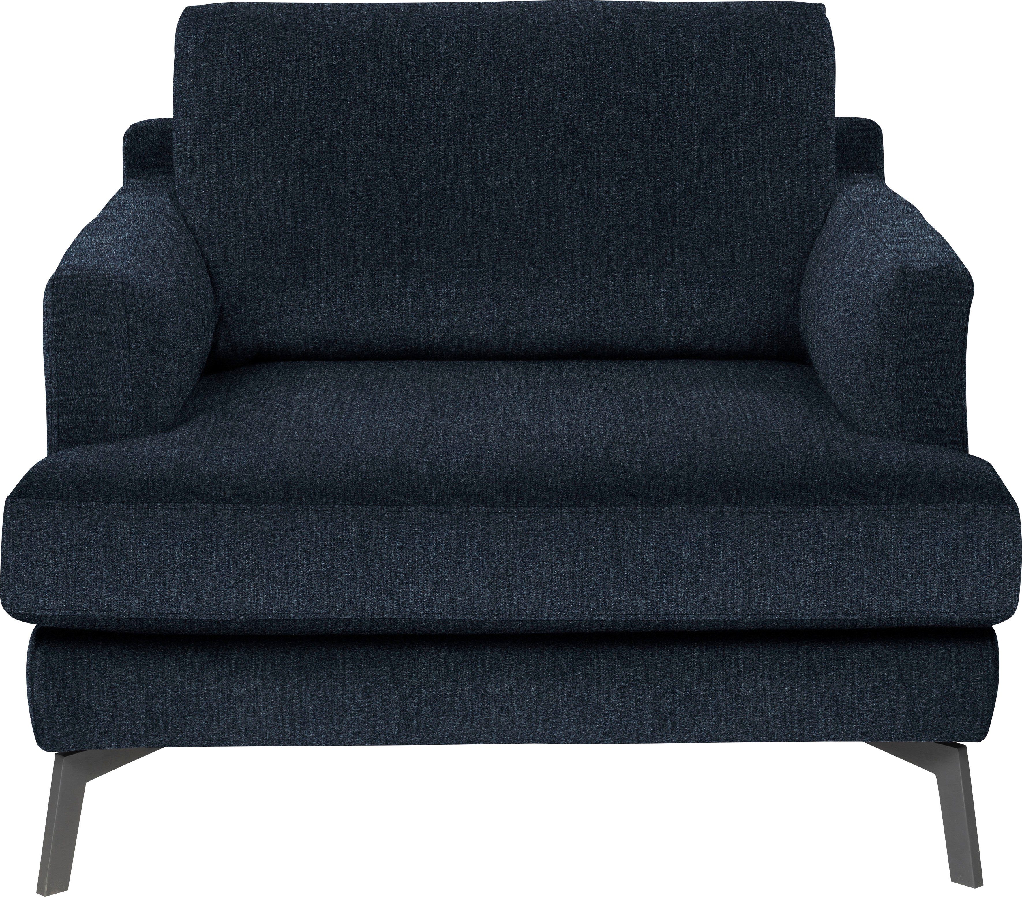 Sessel midnight im (Set, blue Hocker), furninova ein Saga skandinavischen mit Klassiker Design