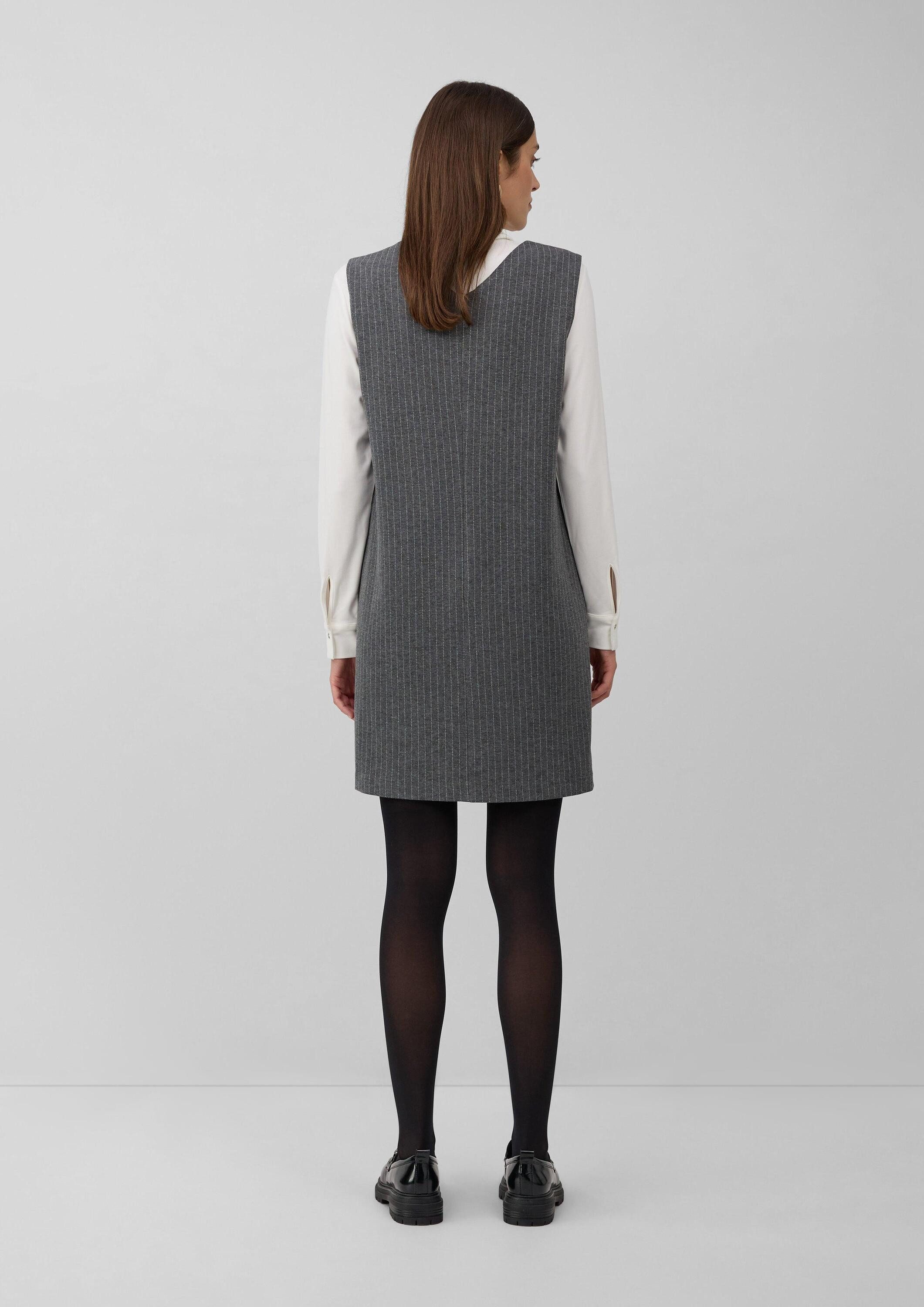 s.Oliver Minikleid Kleid Kleid im A-Shape mit Nadelstreifen