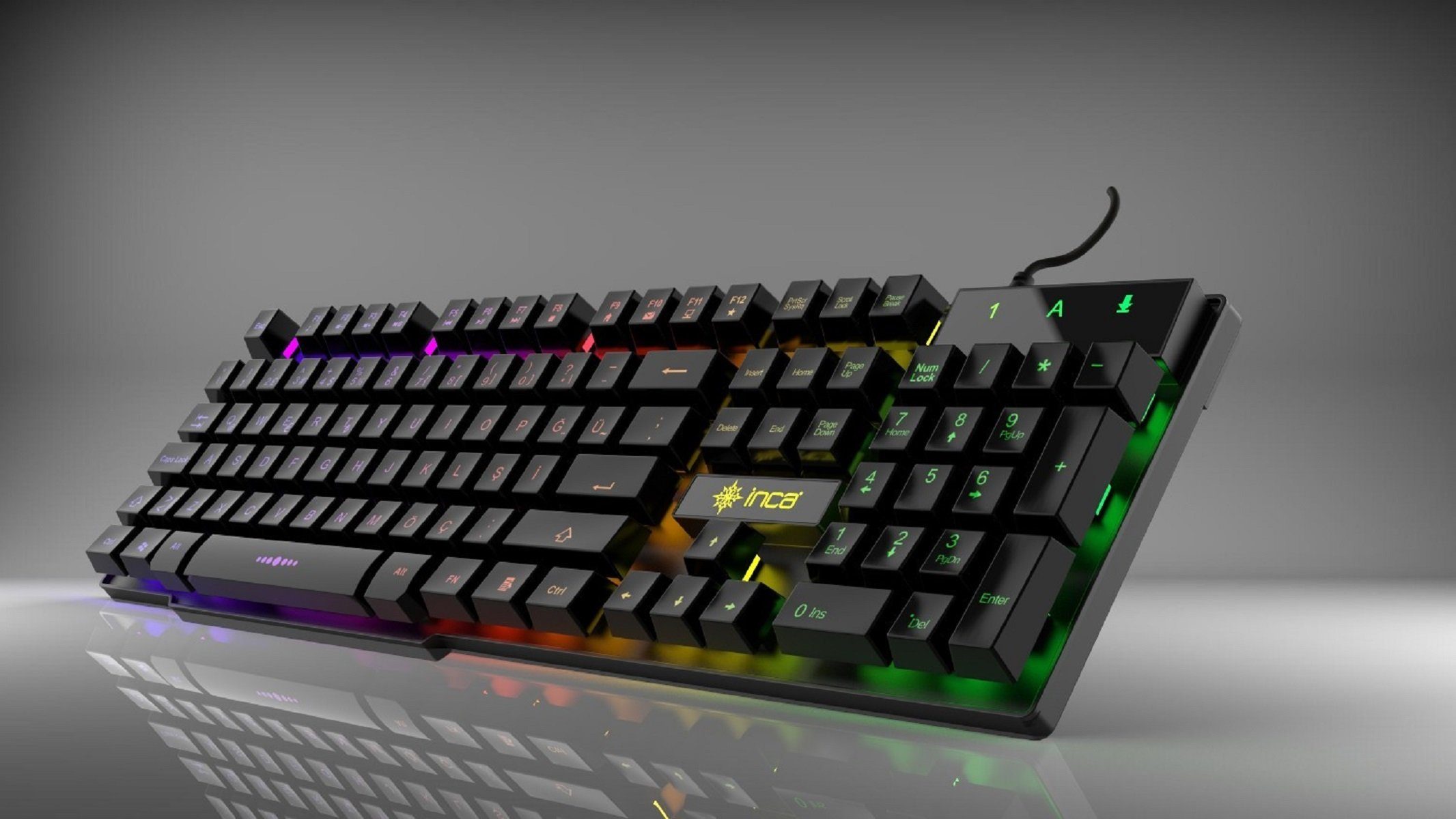 INCA Gaming Deluxe IKG-446: Tastatur LED-Hintergrundbeleuchtung Gaming-Tastatur
