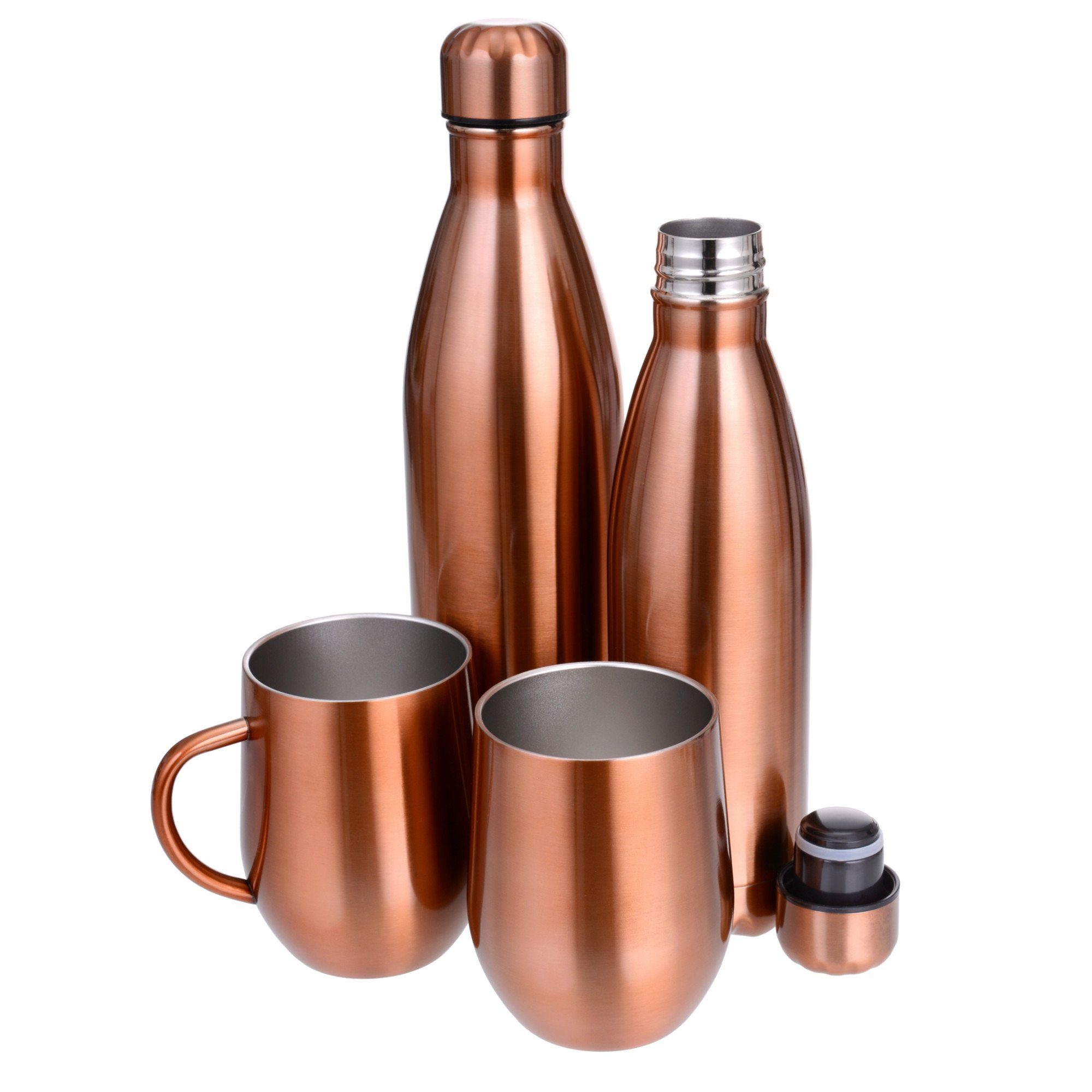 GRÄWE Isolierflasche GRÄWE Isolierflaschen Kupferfarben/Edelstahl, Serie Thermohome