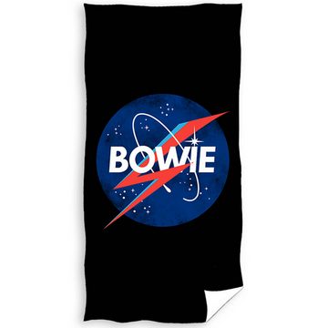 BERONAGE Strandtuch David Bowie Badetuch Lightning Bolt 70x140 cm, Frottee in Velours-Qualität, Frottee in Velours-Qualität