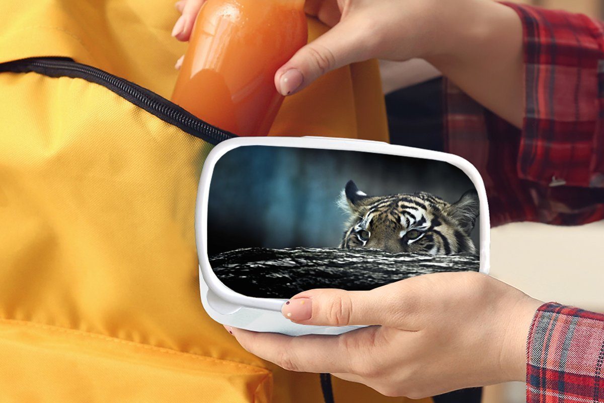 Erwachsene, und - Tarnfarbe, und Brotbox Kunststoff, für Lunchbox Tiger weiß Rüssel Mädchen (2-tlg), für Kinder Jungs - Brotdose, MuchoWow