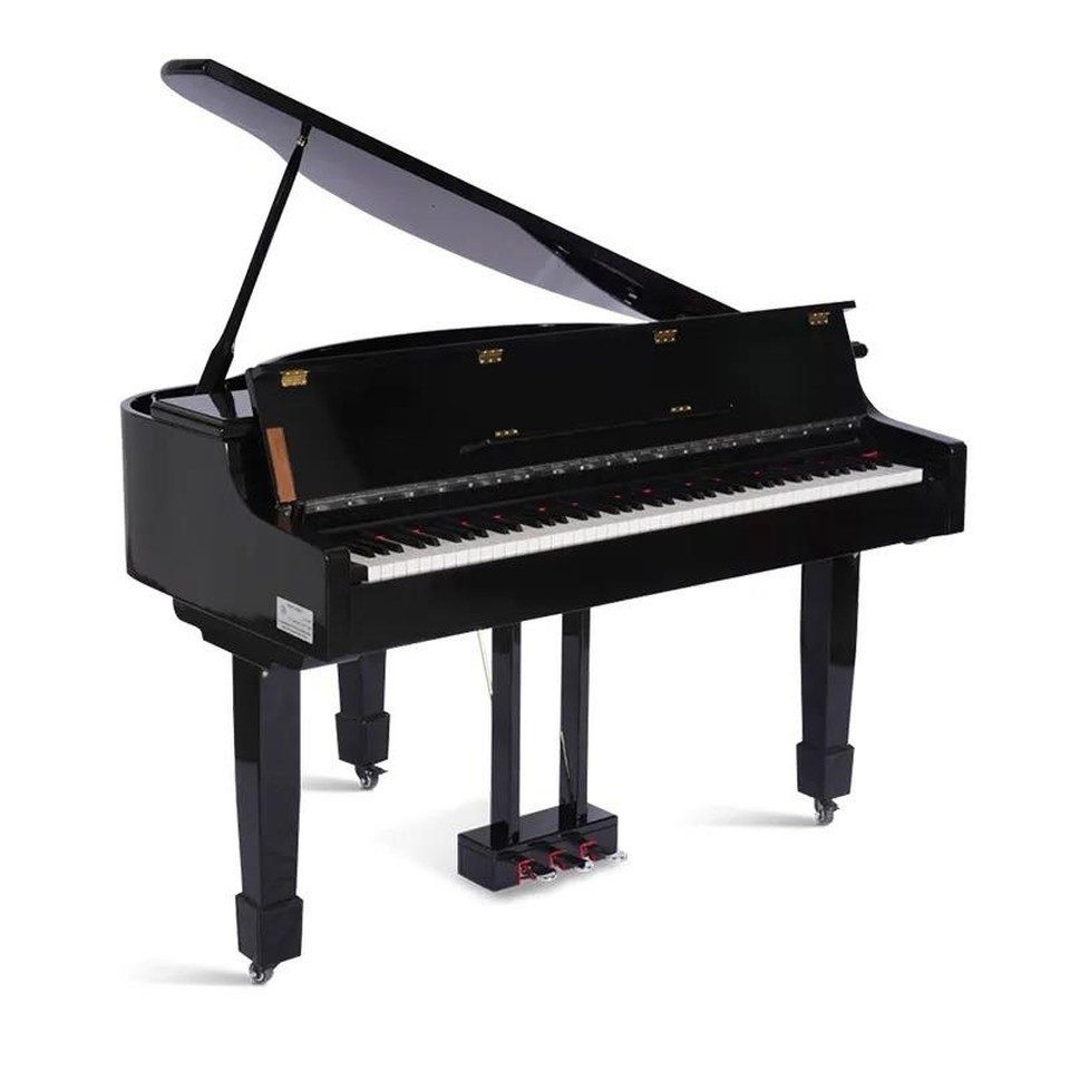 Xlmoebel Flügel Klavier Schwarzes Digitalpiano von XLMOEBEL mit Hochglanz-Oberfläche (1-St), Made in Europa