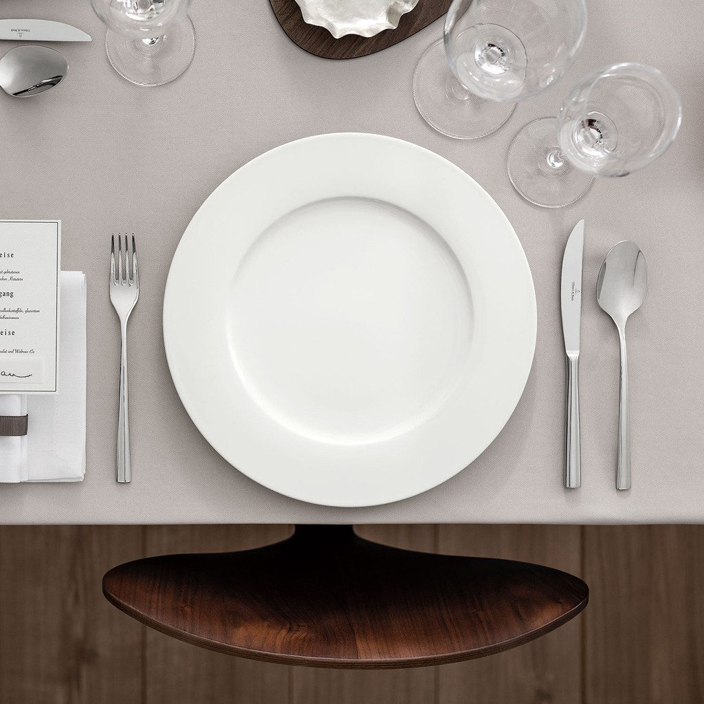 Villeroy & Boch Geschirr-Set Royal Speiseteller, 6 Stück, 28 ø (6-tlg), 6 Personen, Porzellan, Premium Bone Porcelain, mikrow.- & spülm.sicher, Made in Germany