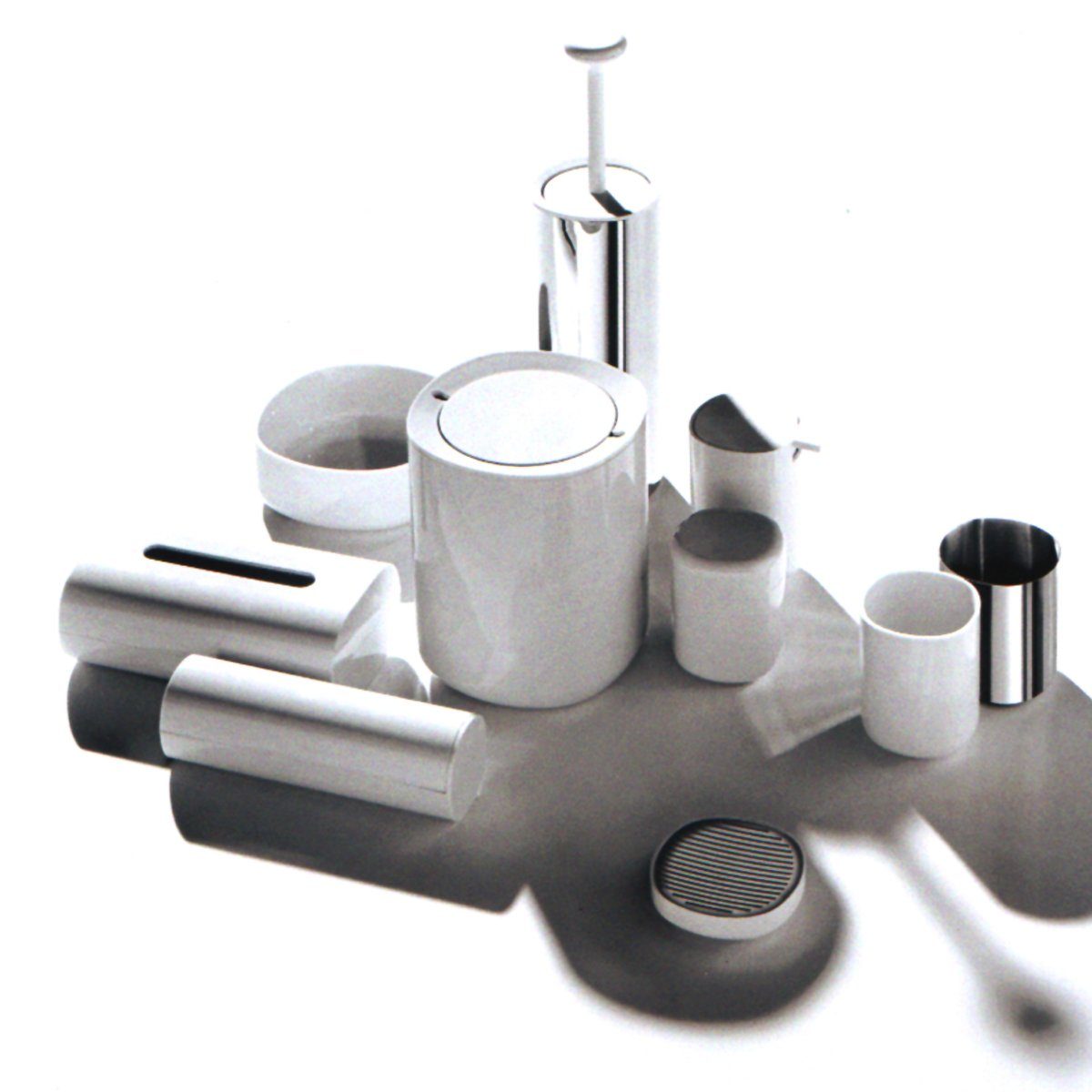 Alessi Seifenablage Seifenschale BIRILLO, weiß, Breite: 11.00 cm, Ø 11.00 cm
