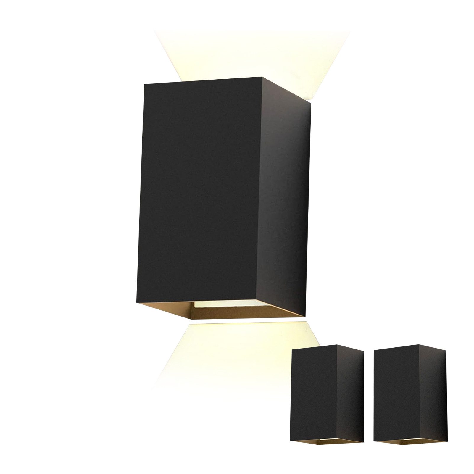 ZMH LED Außen-Wandleuchte Modern Up Down Außen-Wandleuchte Schlafzimmer Flu günstig online kaufen