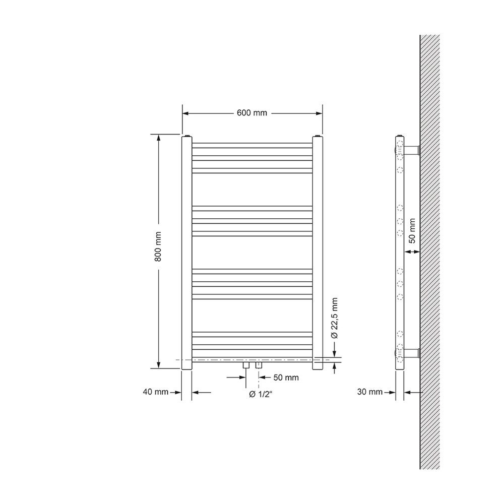 LuxeBath Badheizkörper Design Heizkörper Handtuchtrockner Badezimmer günstig online kaufen
