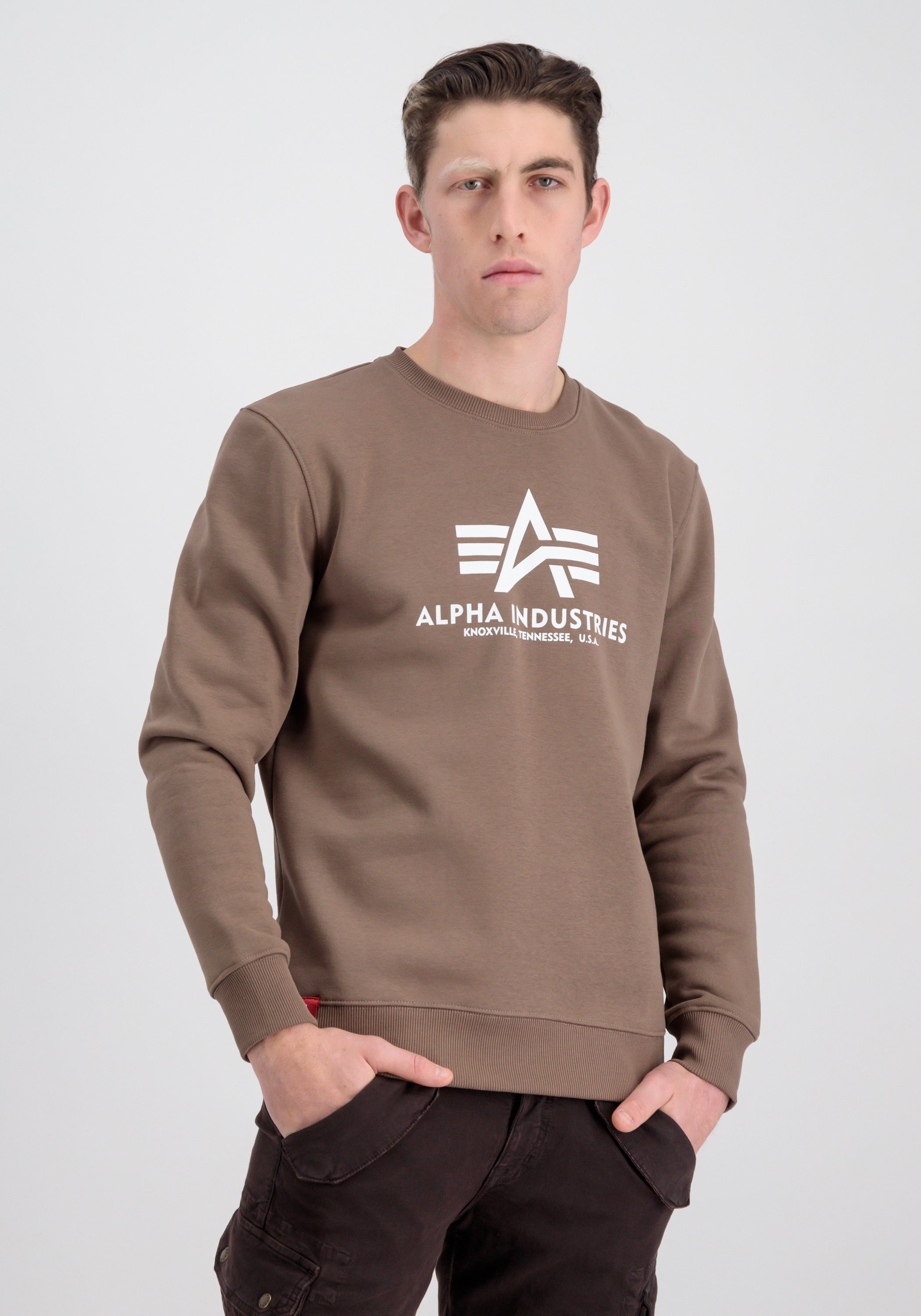 Industries Industries Sweater Sweatshirts Basic Alpha taupe - Alpha Sweater Men