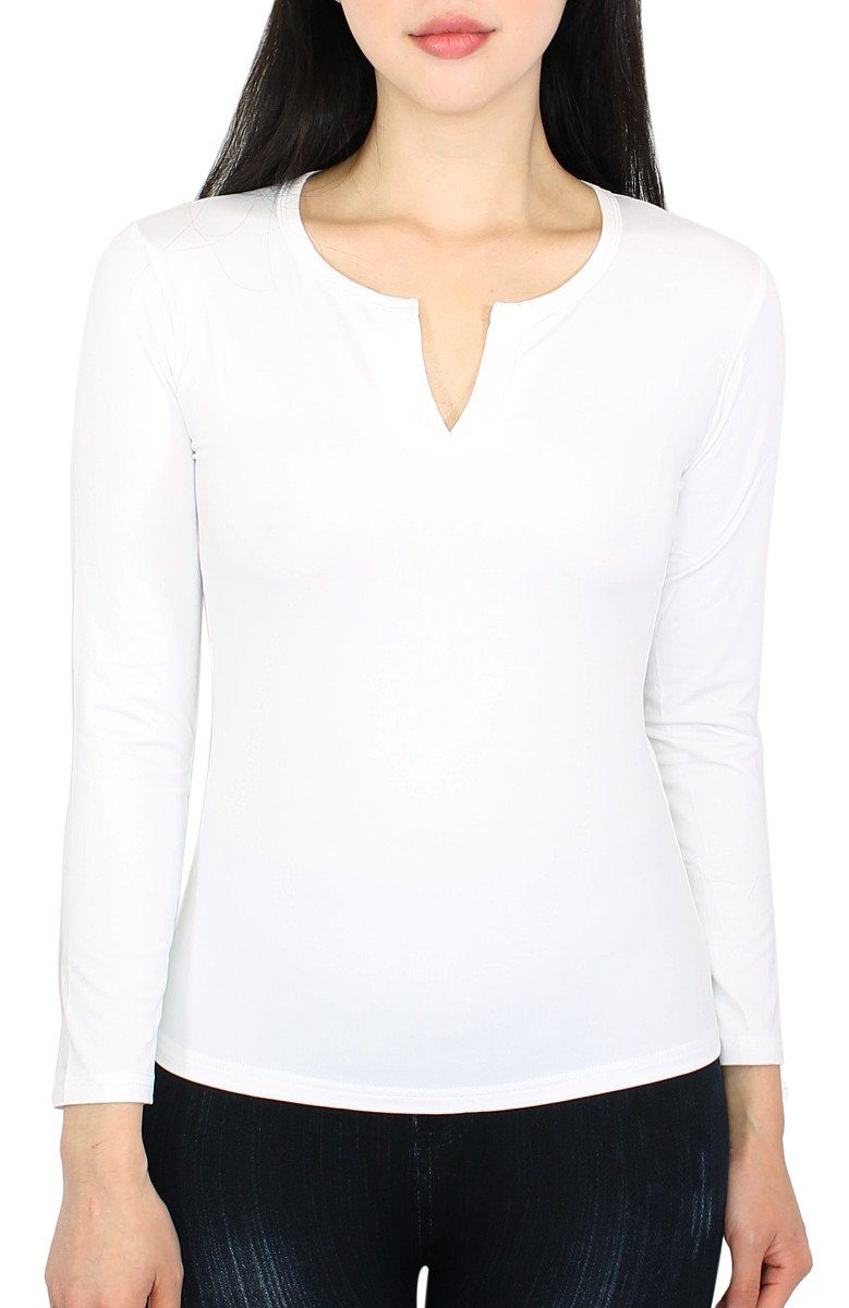 dy_mode Thermohemd Damen Thermo Langarmshirt Thermoshirt günstig online kaufen