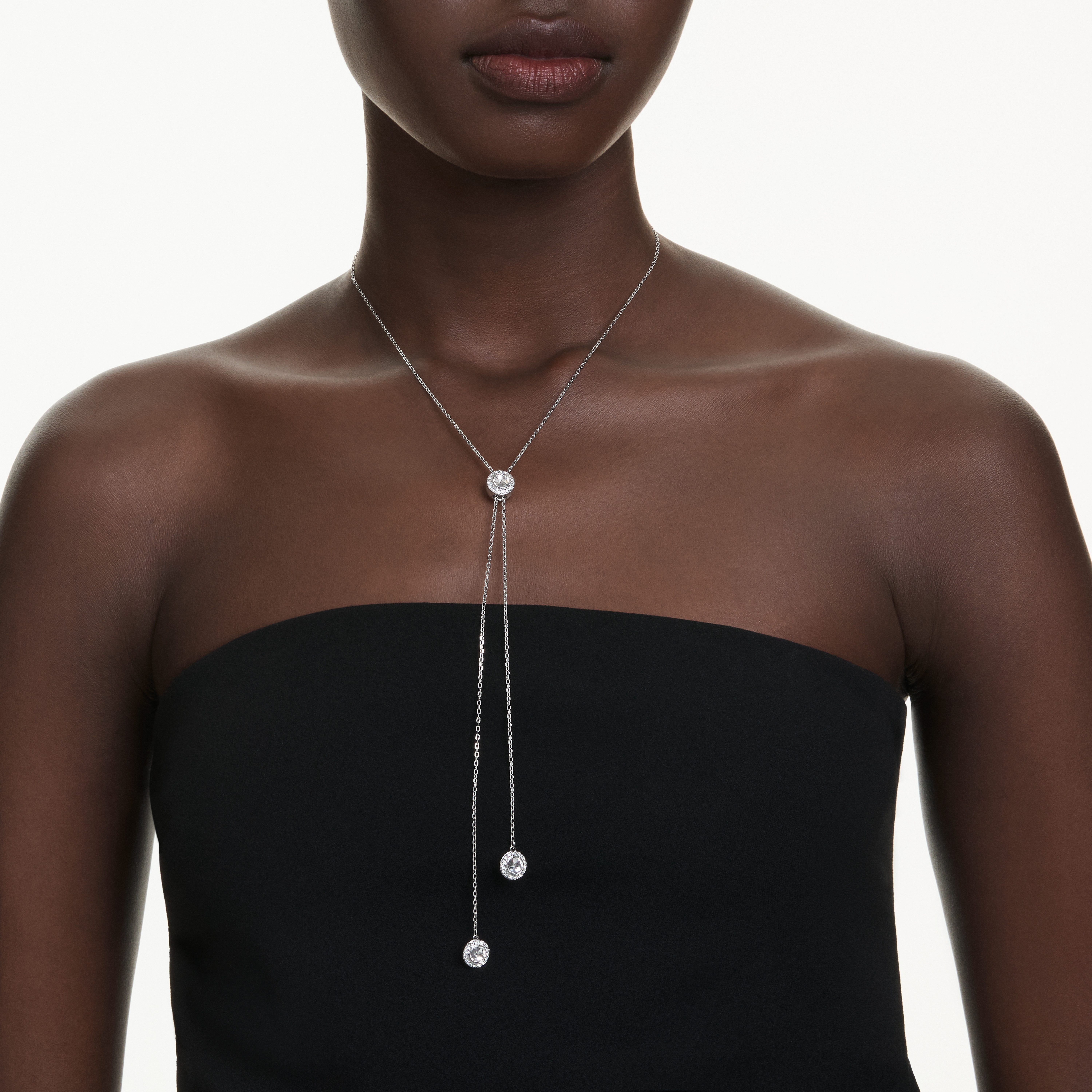 Swarovski Y-Kette Schmuck Geschenk Una Halskette, mit Swarovski® Kristall