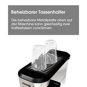 Ulife Kaffeevollautomat Aeomjk, 20Bar-Pumpenkaffeemaschine - Europäischer Standardstecker, 1350W Leistung, Nettogewicht 3.7kg, geeignet für Haus oder Büro