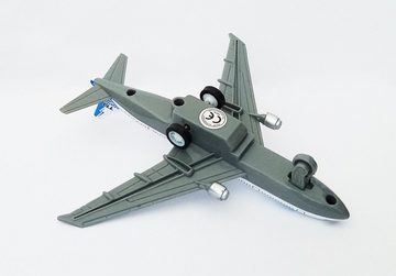 Toi-Toys Modellflugzeug FLUGZEUG Boeing 777 mit Rückzug weiß 14x13cm Kunststoff 92, Airbus Passagierflug Spielzeug Geschenk Kinder