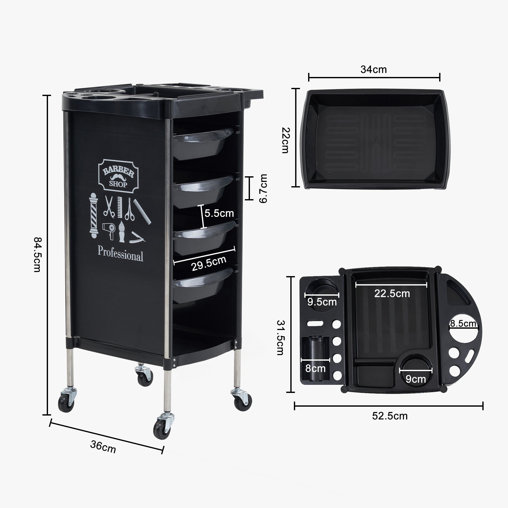 XVHOAB 2 Stück Hänge-Becherhalter - Organizer Für Rollwagen & Regale