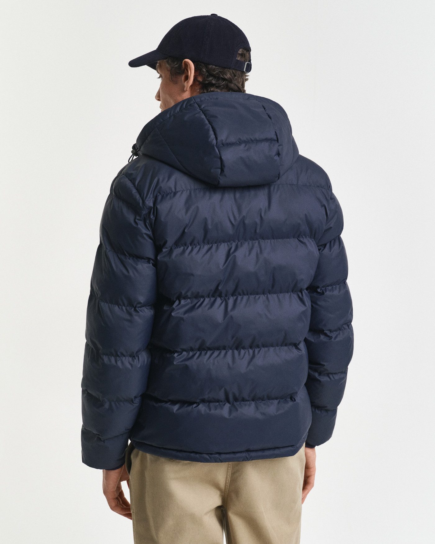 Gant Steppjacke ACTIVE CLOUD JACKET regular fit, abnehmbare Kapuze, 2-Wege-Reißverschluss