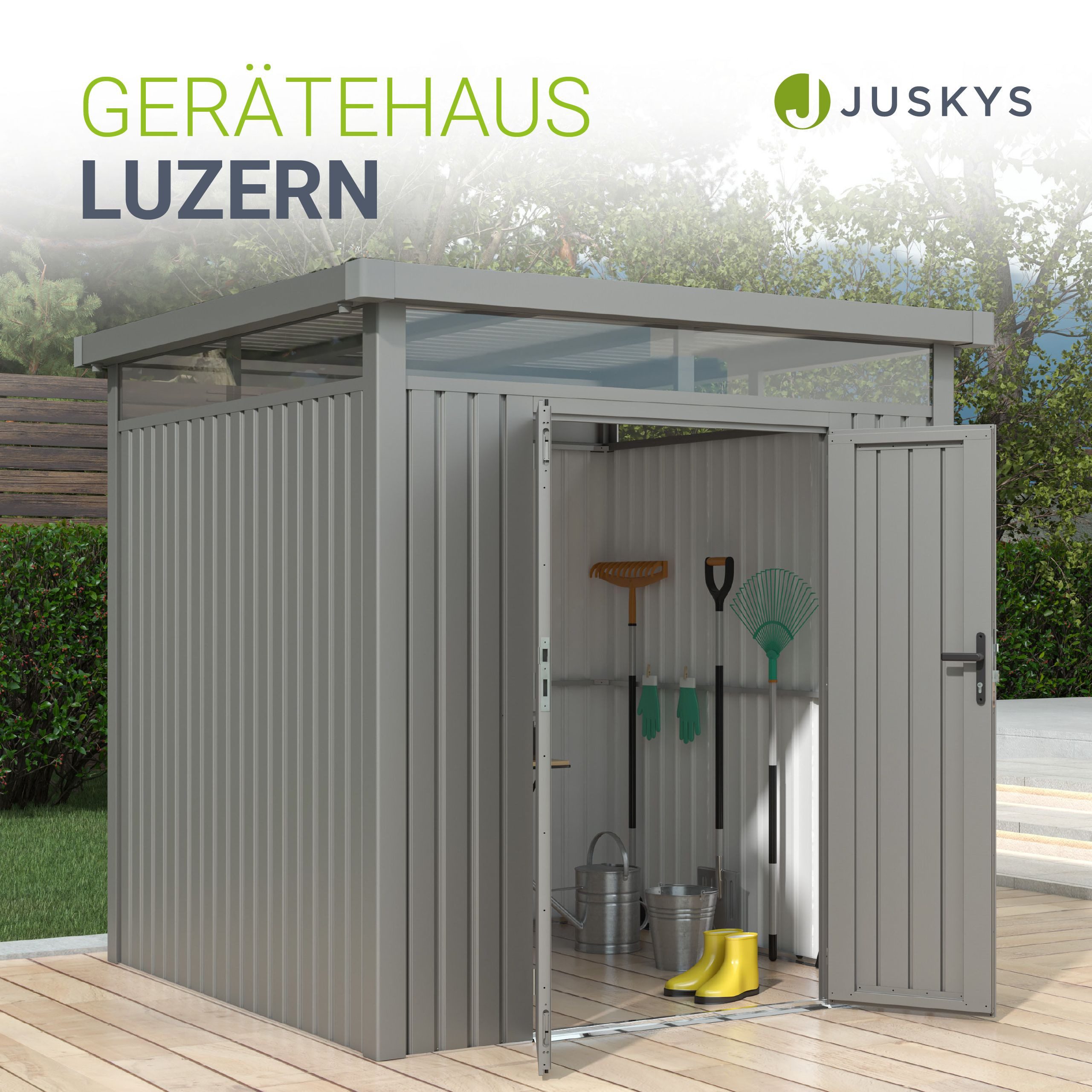 Juskys Gartenhaus Luzern Pro 5,3 m², günstig online kaufen
