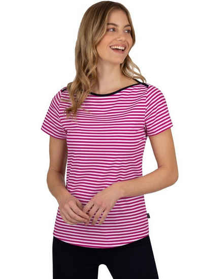 Trigema T-Shirt TRIGEMA Geringeltes T-Shirt in verschiedenen Farben (1-tlg)