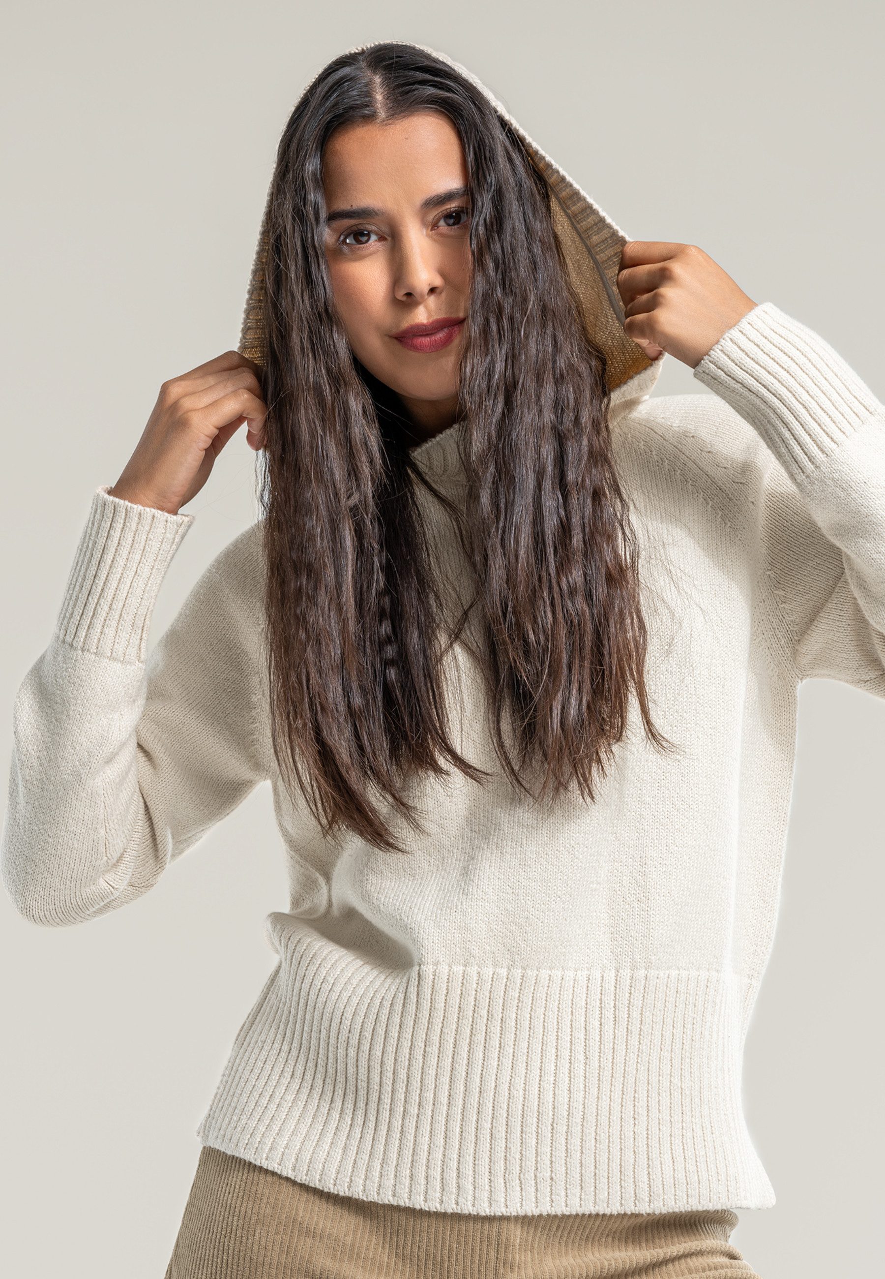 LIVING CRAFTS Strickpullover SEFFA GOTS zertifiziert