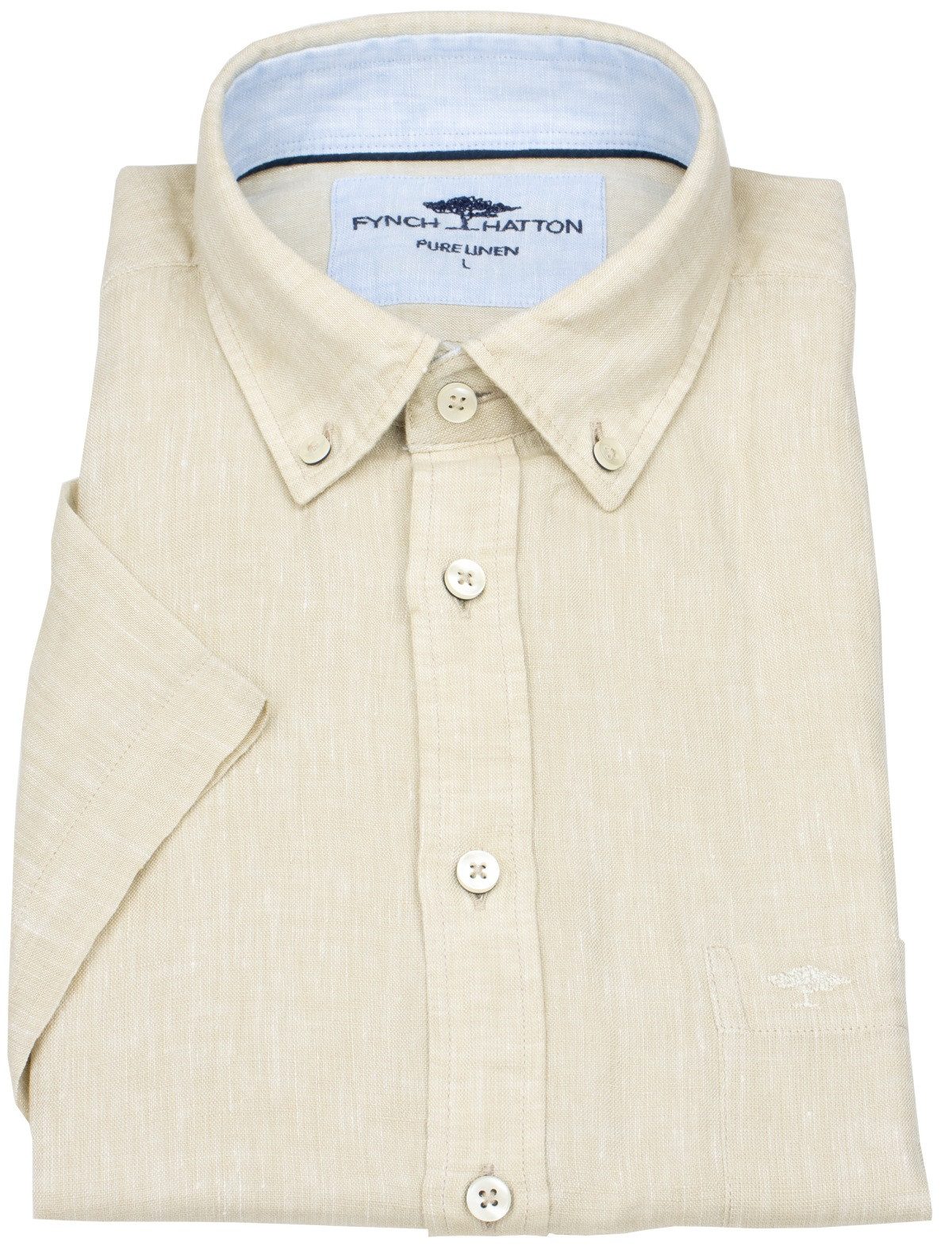 FYNCH-HATTON Kurzarmhemd Button-Down-Kragen