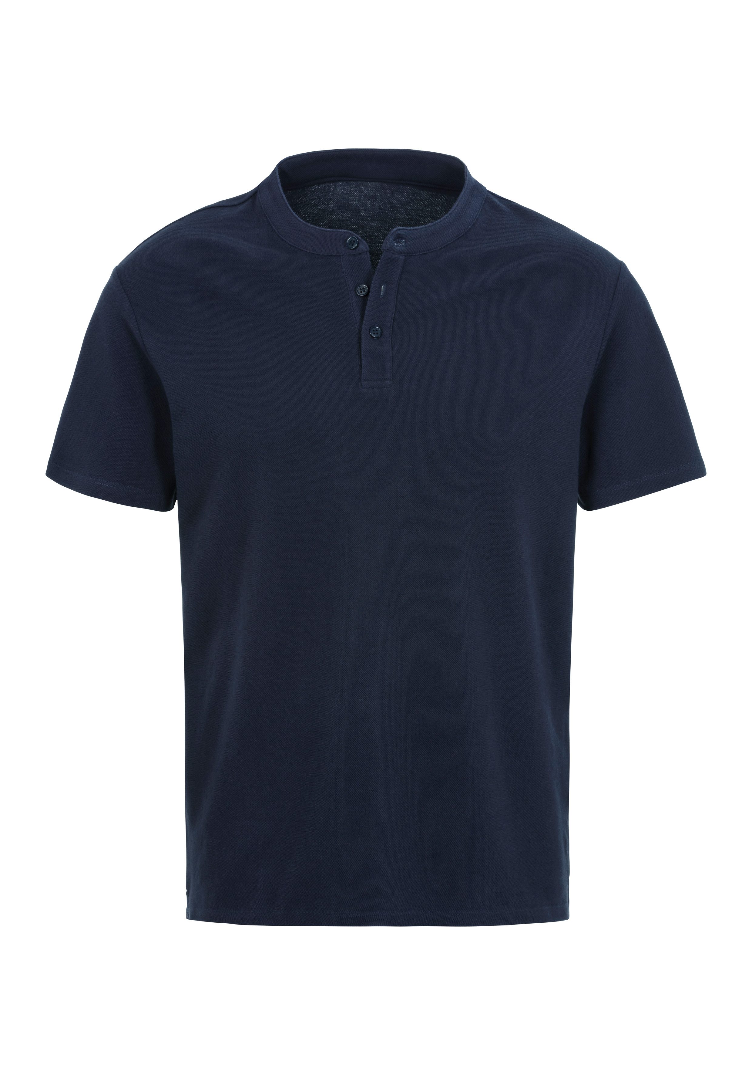 John Devin Poloshirt mit Stehkragen, Regular-Fit, aus Baumwoll-Piqué günstig online kaufen