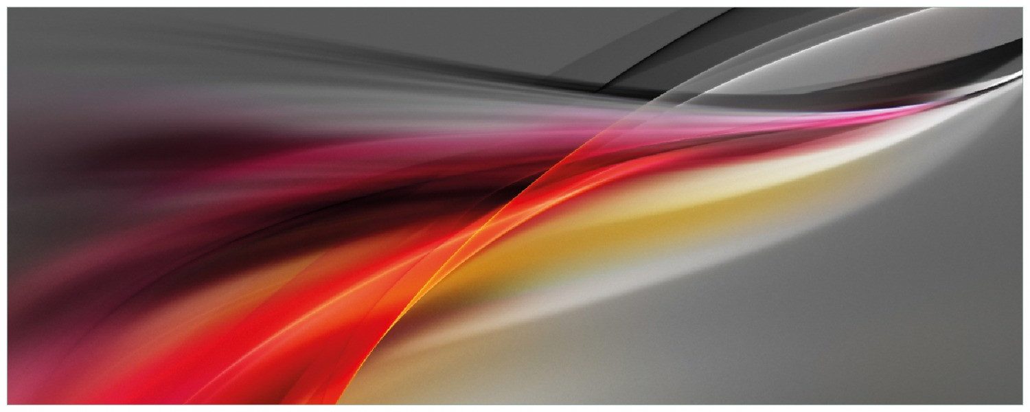 Wallario Memoboard Schwarz rot pink - Abstraktes Design