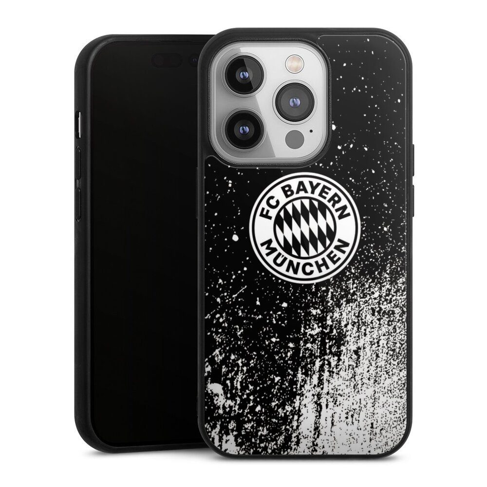 DeinDesign Handyhülle »FC Bayern München Offizielles Lizenzprodukt FCB  Splatter Schwarz - FCB«, Apple iPhone 14 Pro Gallery Case Glas Hülle online  kaufen | OTTO