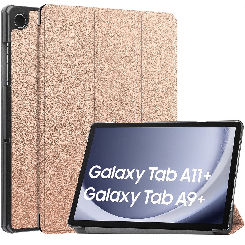 FroShop Tablet-Hülle für Samsung Galaxy Tab A11+ (2025) Samsung Galaxy Tab A9+ (2023) 11 Zoll, Auto Wake Up / Sleep Magnetverschluss Einfarbig & Marmor Designs