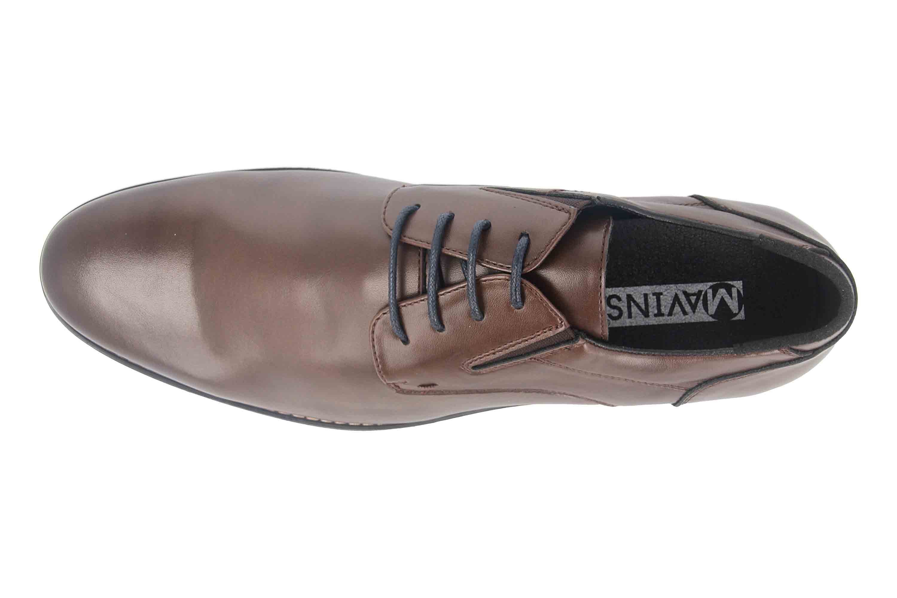 Mavins 3HH0180301 3300 D.Brown PU Shiny Schnürschuh