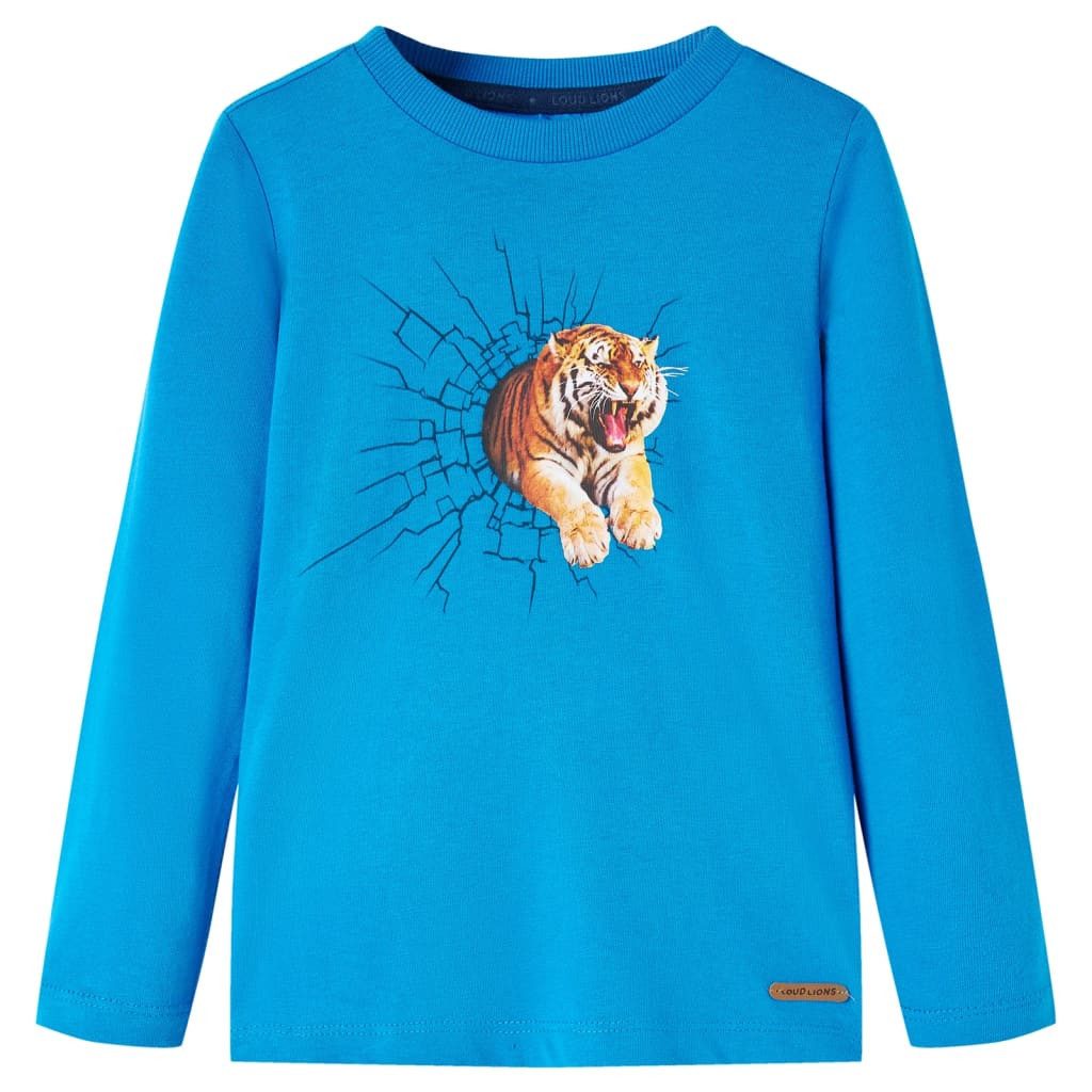Langarmshirt Kinder-Langarmshirt Kobaltblau 116