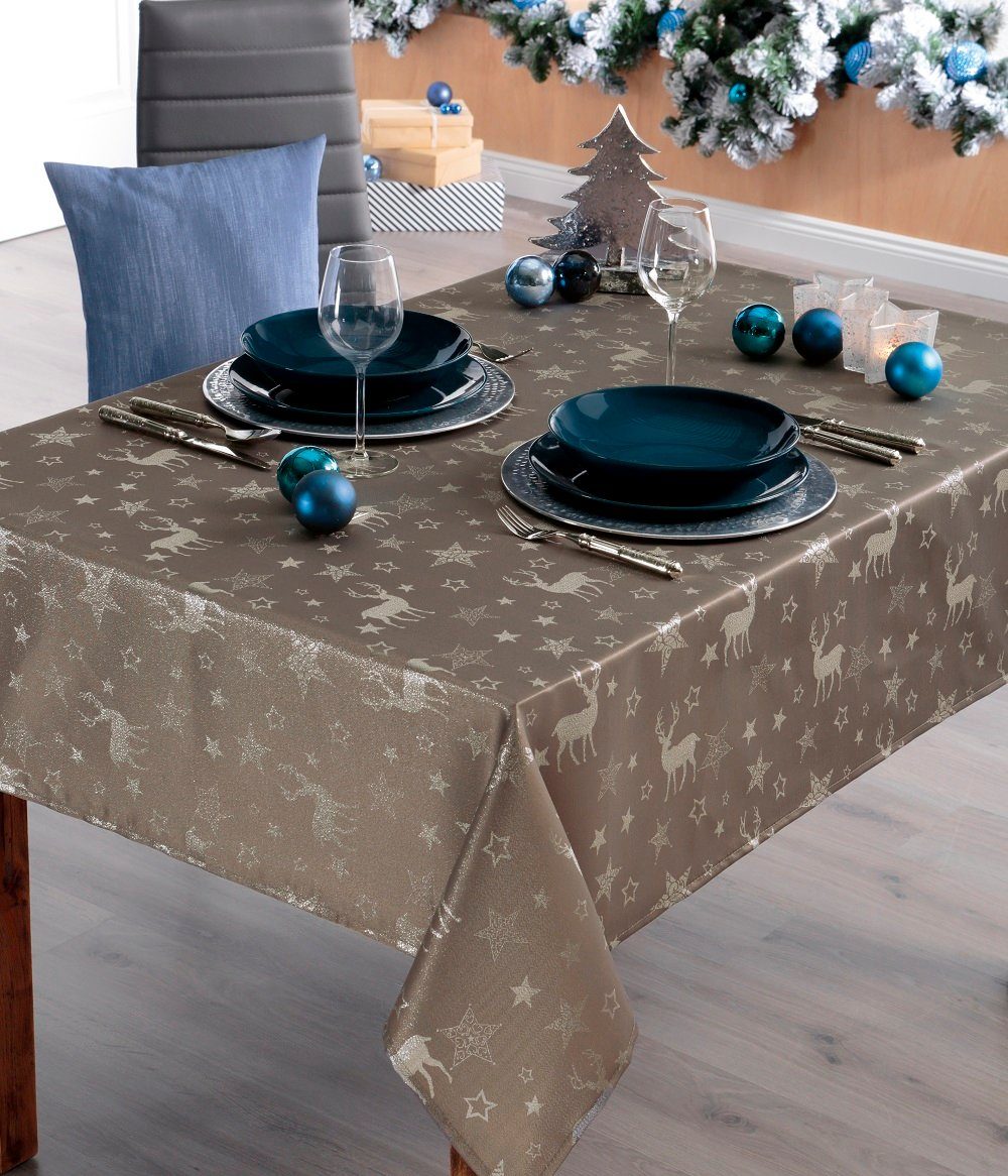 Peyer Syntex Tischdecke Weihnachten Mitteldecke Nordpol günstig online kaufen