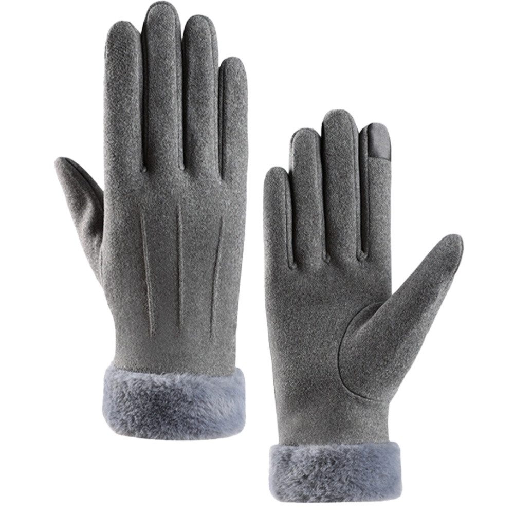 Cachito Strickhandschuhe Damen Winter Warm Touchscreen Handschuhe mit Fleece Gefütterte Winterhandschuhe für Kaltes Wetter
