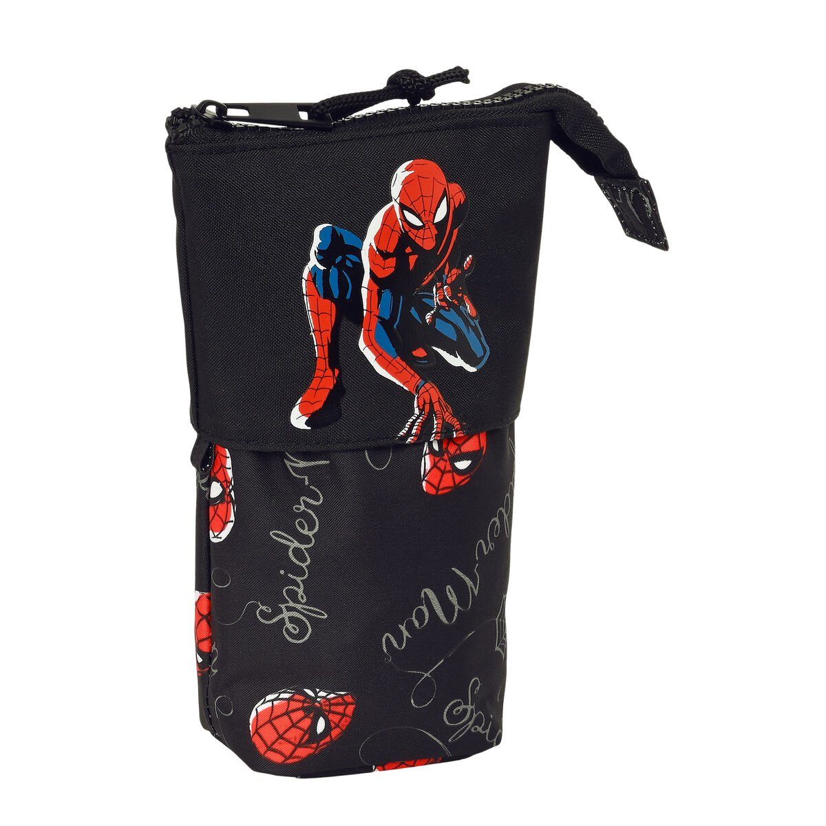 Spiderman Federtasche 19 Hero Etüie cm Spiderman x 6 8 Schwarz x