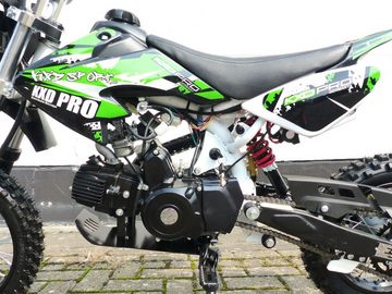 KXD Dirt-Bike 125cm Dirtbike Pitbike KXD 607 4Takt Automatik 14/12 Enduro Cross Grün