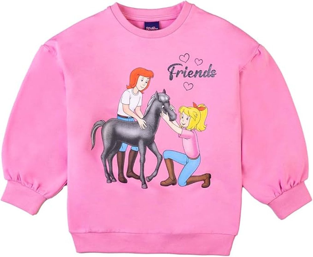 Bibi & Tina Sweatshirt Bibi und Tina Mädchen Sweatshirt Fohlen rosebloom (1-tlg)