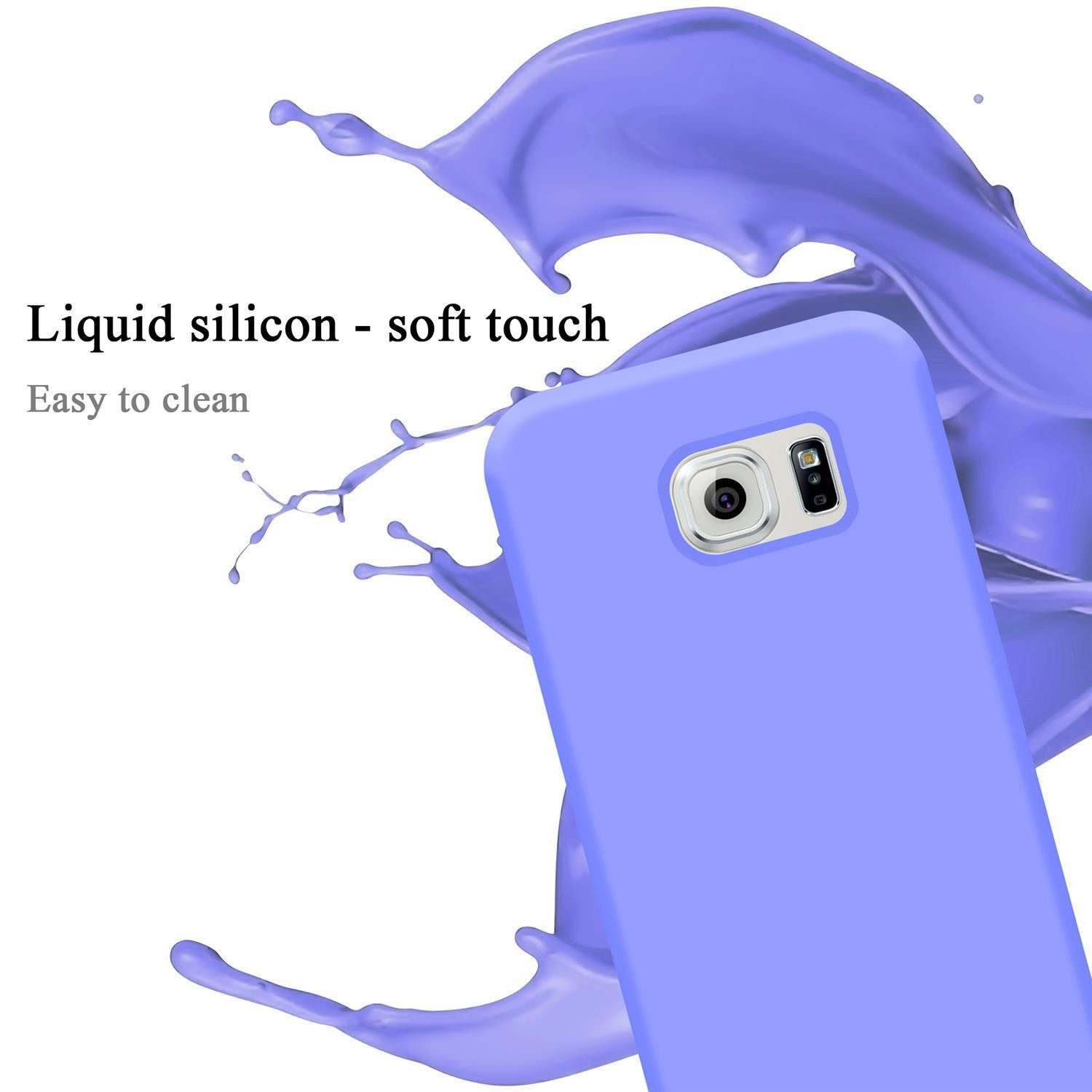 Cadorabo Handyhülle für Samsung Galaxy S6 EDGE Hülle Samsung Galaxy S6 EDGE, Flexible Hülle TPU Silikon Schutzhülle Back Cover Case