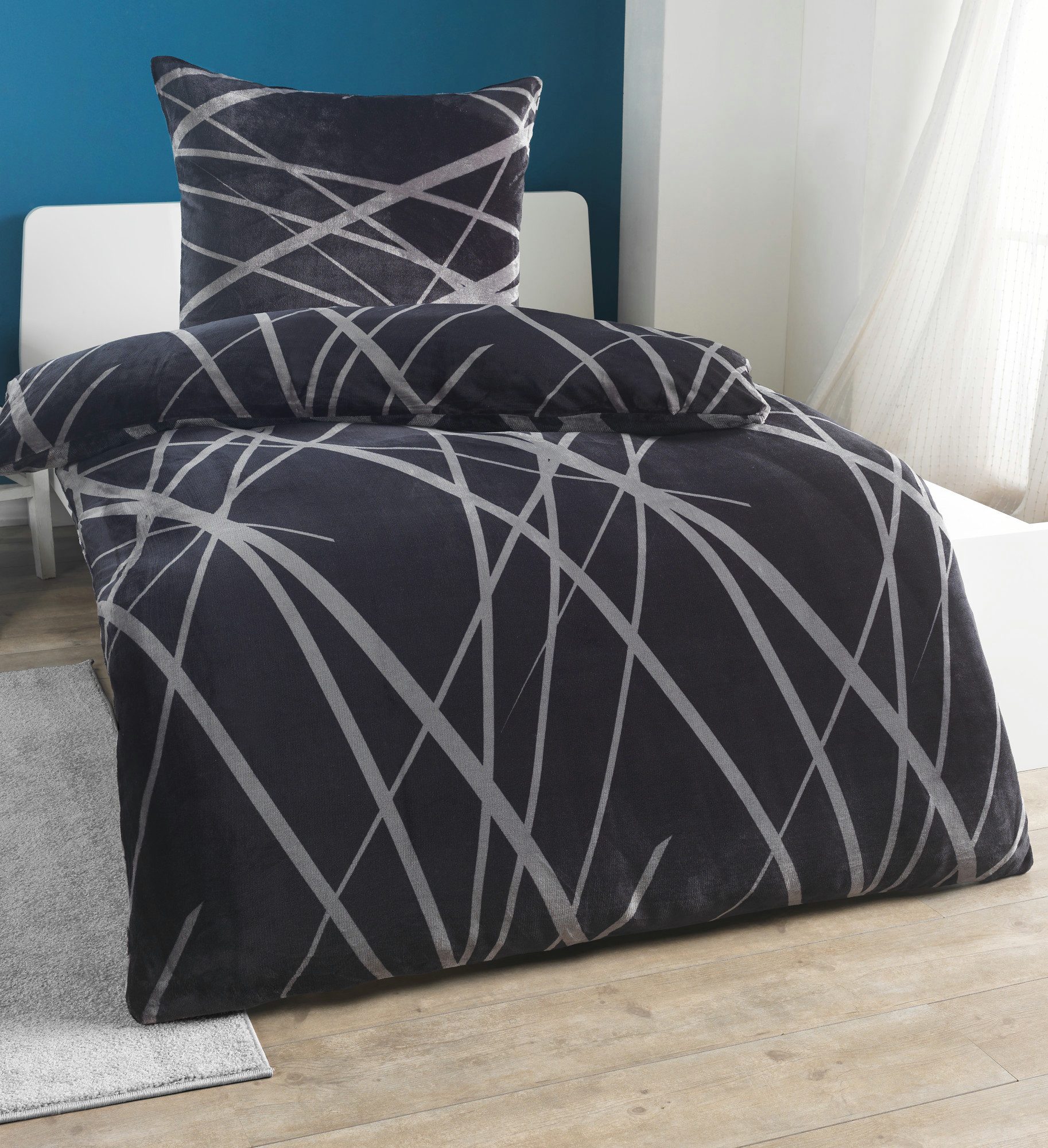 Malika Bettwäsche 200x200 + 2x 80x80 günstig online kaufen