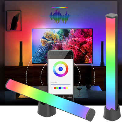 MUPOO LED-Streifen »Smart LED Lightbar, RGB Gaming Lampe Sync mit Musik«, APP F,4 Musikmodi, - Ambient Gaming lampe