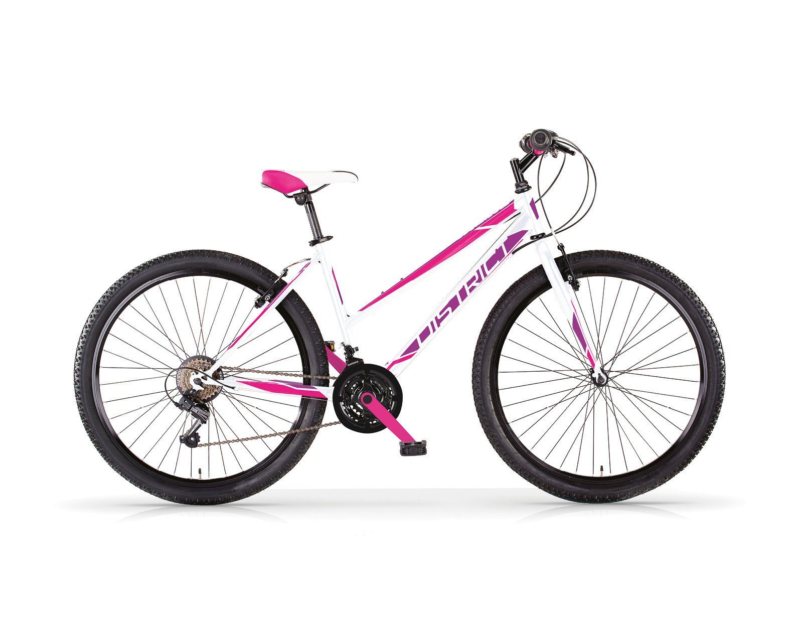 MBM Mountainbike, Gang, Kettenschaltung weiß-pink 18