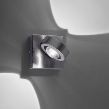 Paul Neuhaus LED Wandleuchte Q-Smart LED Wandleuchte Q-Mia in Silber RGBW inkl. Fernbedienung 125x1, keine Angabe, Leuchtmittel enthalten: Ja, fest verbaut, LED, warmweiss, Wandleuchte, Wandlampe, Wandlicht
