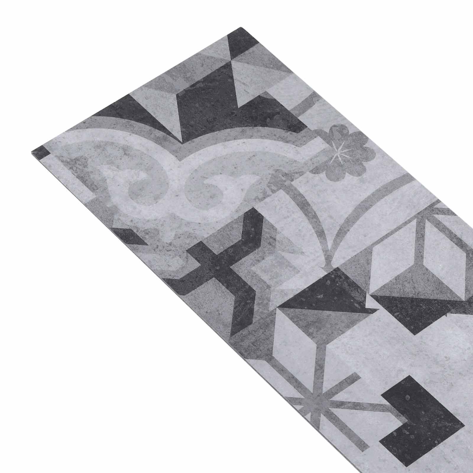 vidaXL Teppichboden Selbstklebende PVC-Bodenplanken 30,5 x 61 cm 28 pcs PVC, Rechtwinklig